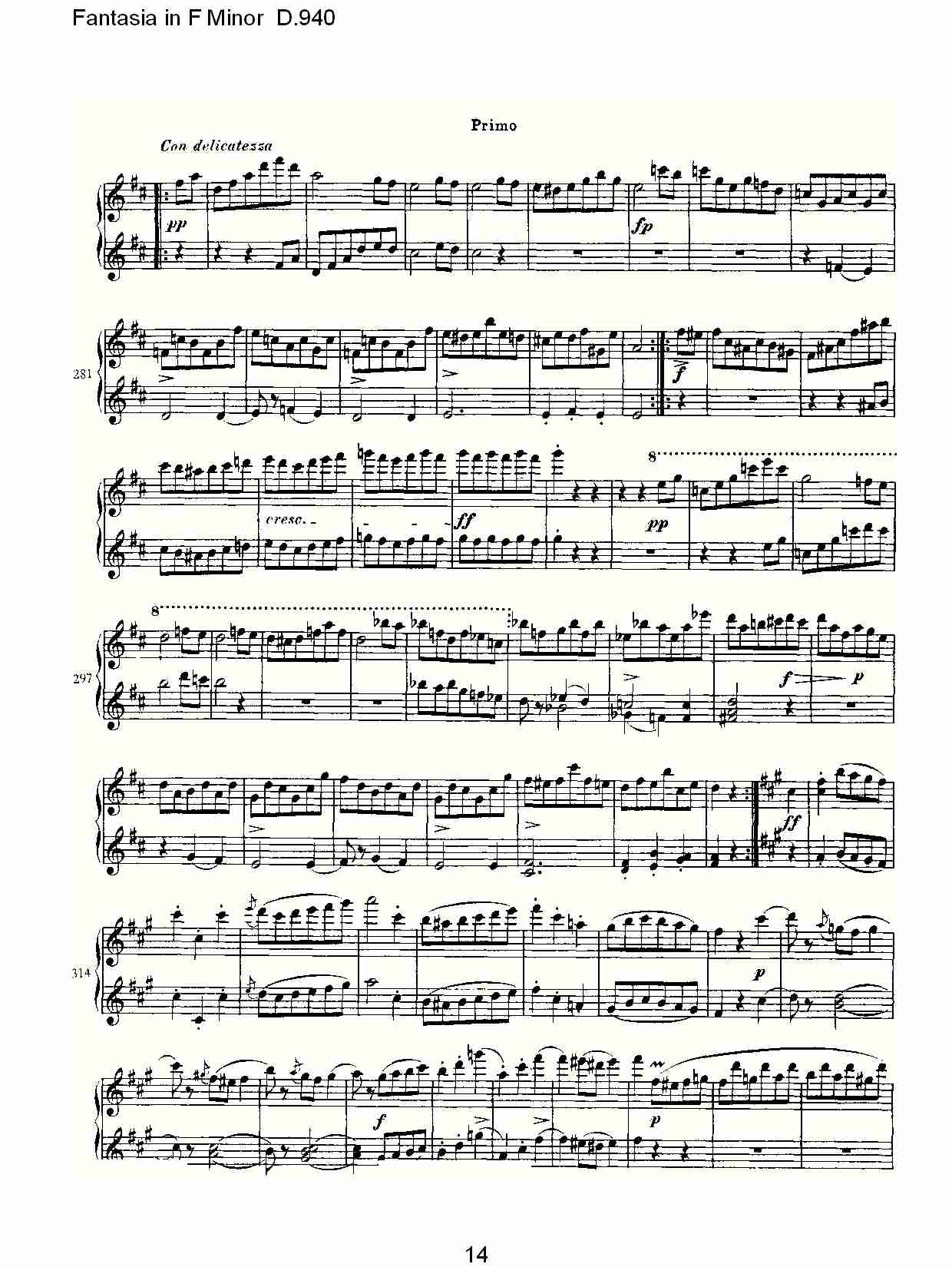 Fantasia in F Minor D.940  F小调幻想曲D.940（三）总谱（图4）