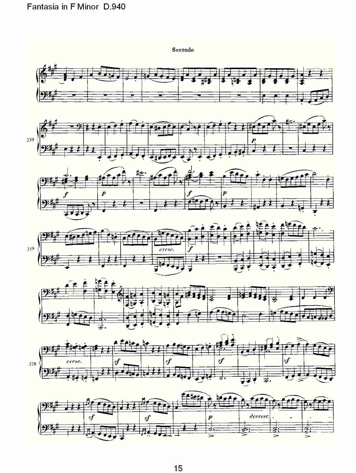 Fantasia in F Minor D.940  F小调幻想曲D.940（三）总谱（图5）