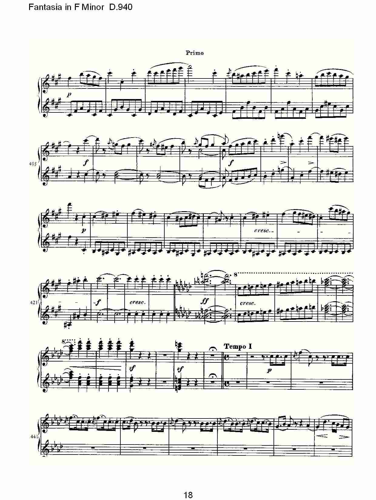 Fantasia in F Minor D.940  F小调幻想曲D.940（四）总谱（图3）