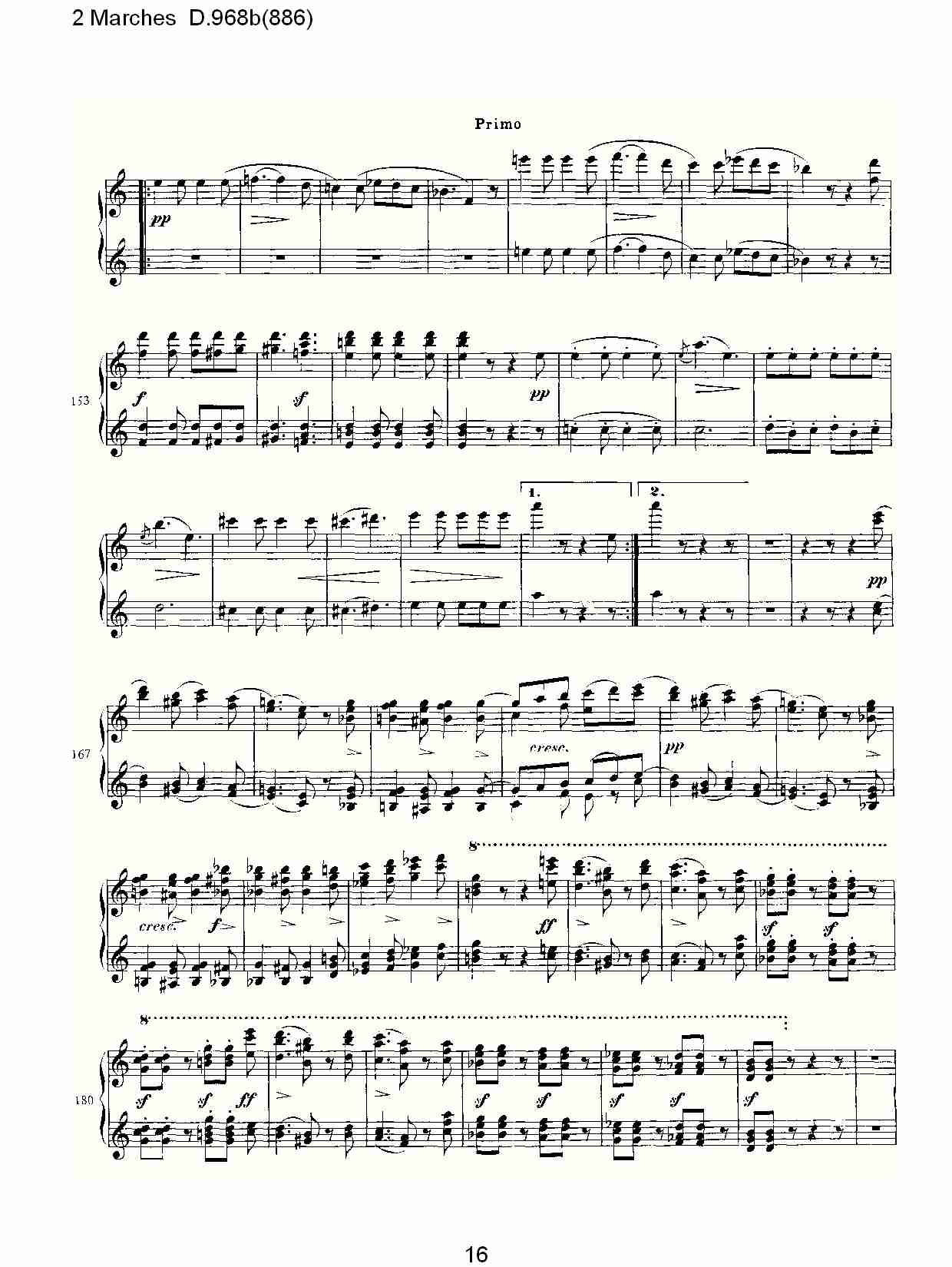 原始主题序曲与变奏曲D.968a(603)（四）总谱（图1）