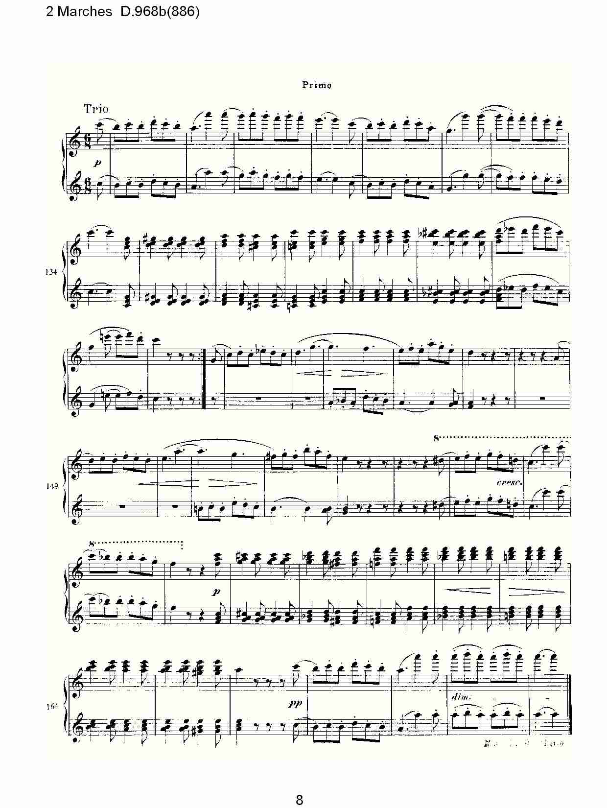 原始主题序曲与变奏曲D.968a(603)（二）总谱（图3）
