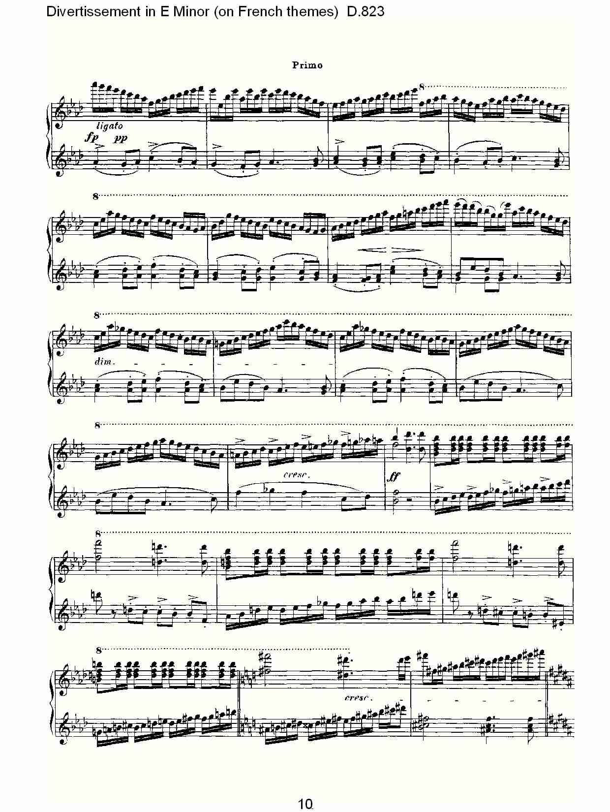 E小调嬉戏曲（法国主题）D.823（二）总谱（图5）