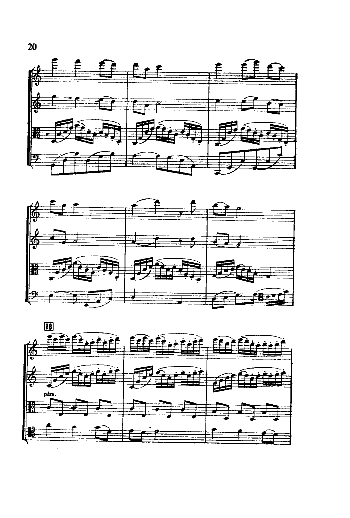 白毛女(弦乐四重奏)总谱（图19）