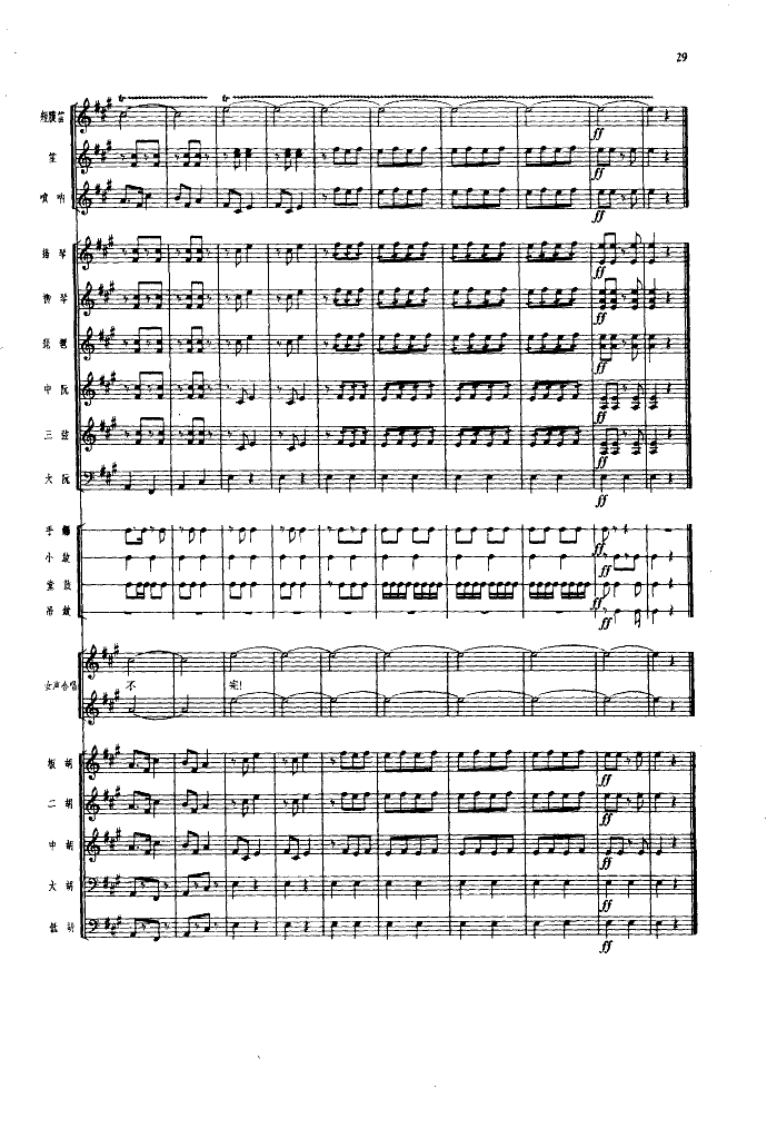 丰收歌(舞蹈音乐)(总谱)总谱（图29）