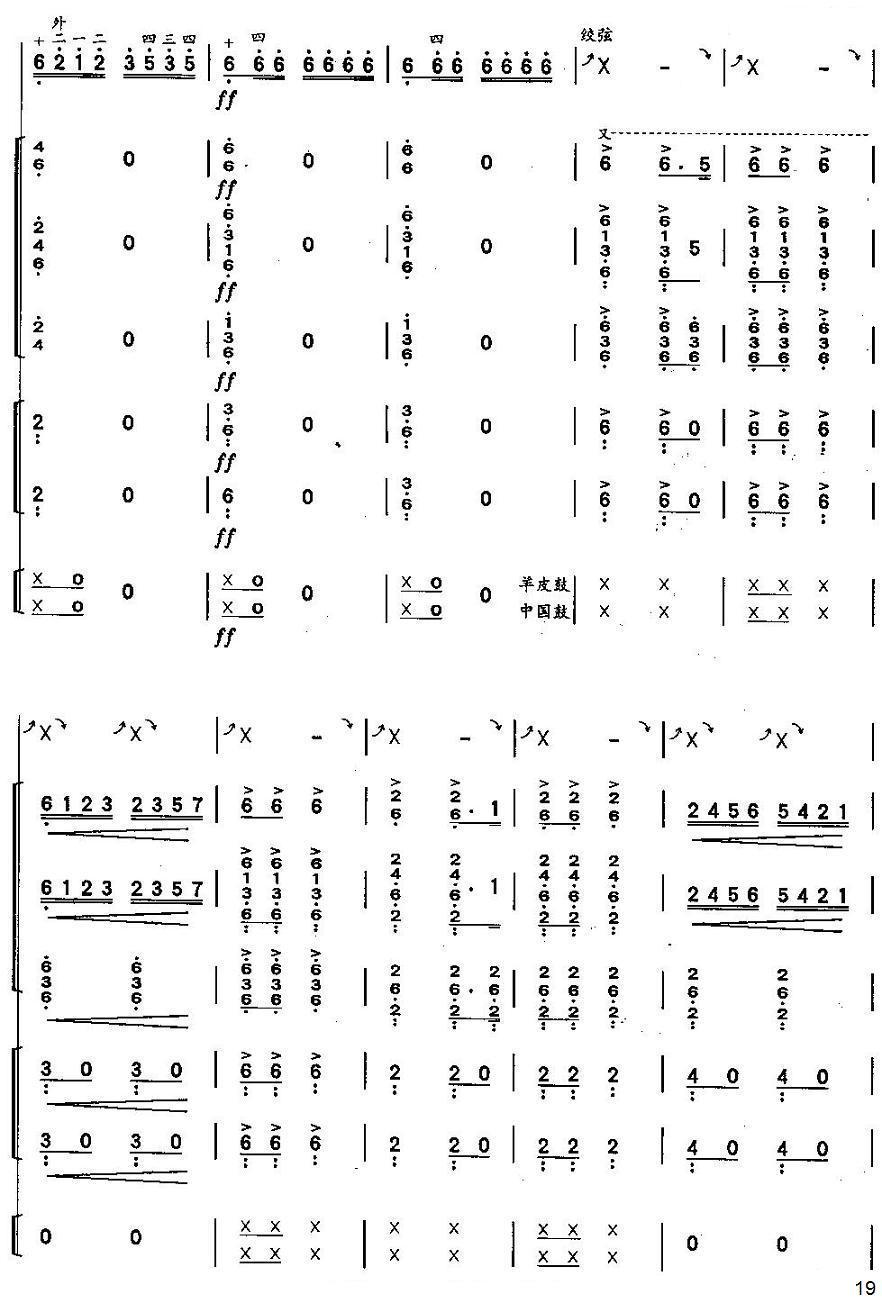 格桑拉舞韵（总谱）19总谱（图1）