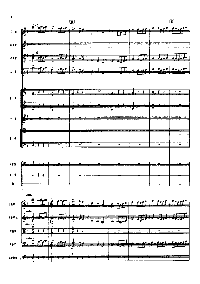 欢庆舞曲(管弦乐总谱)总谱（图8）