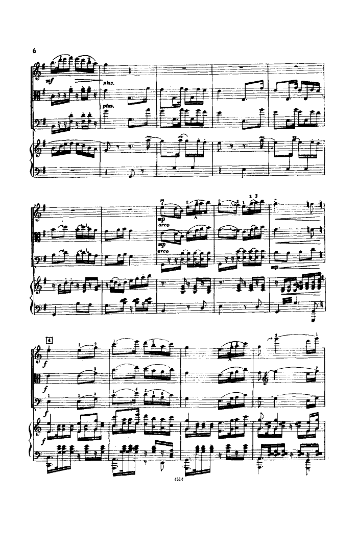 江南好(钢琴弦乐四重奏)总谱（图5）