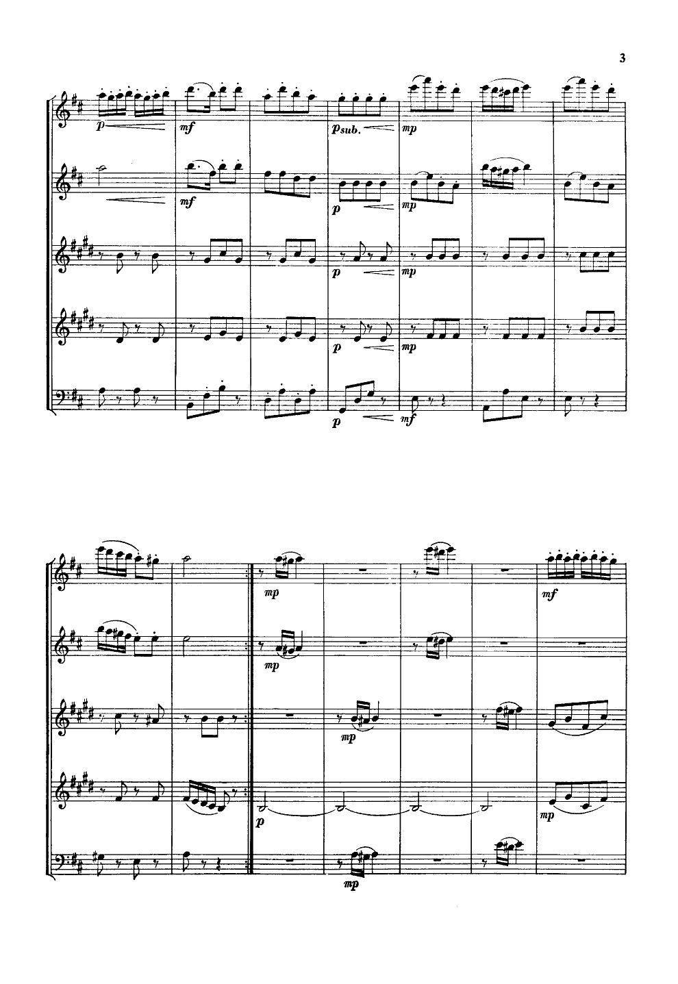 窗花舞(木管五重奏)总谱（图2）