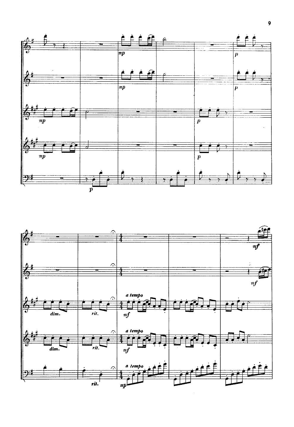 快乐的女战士(木管五重奏)总谱（图8）