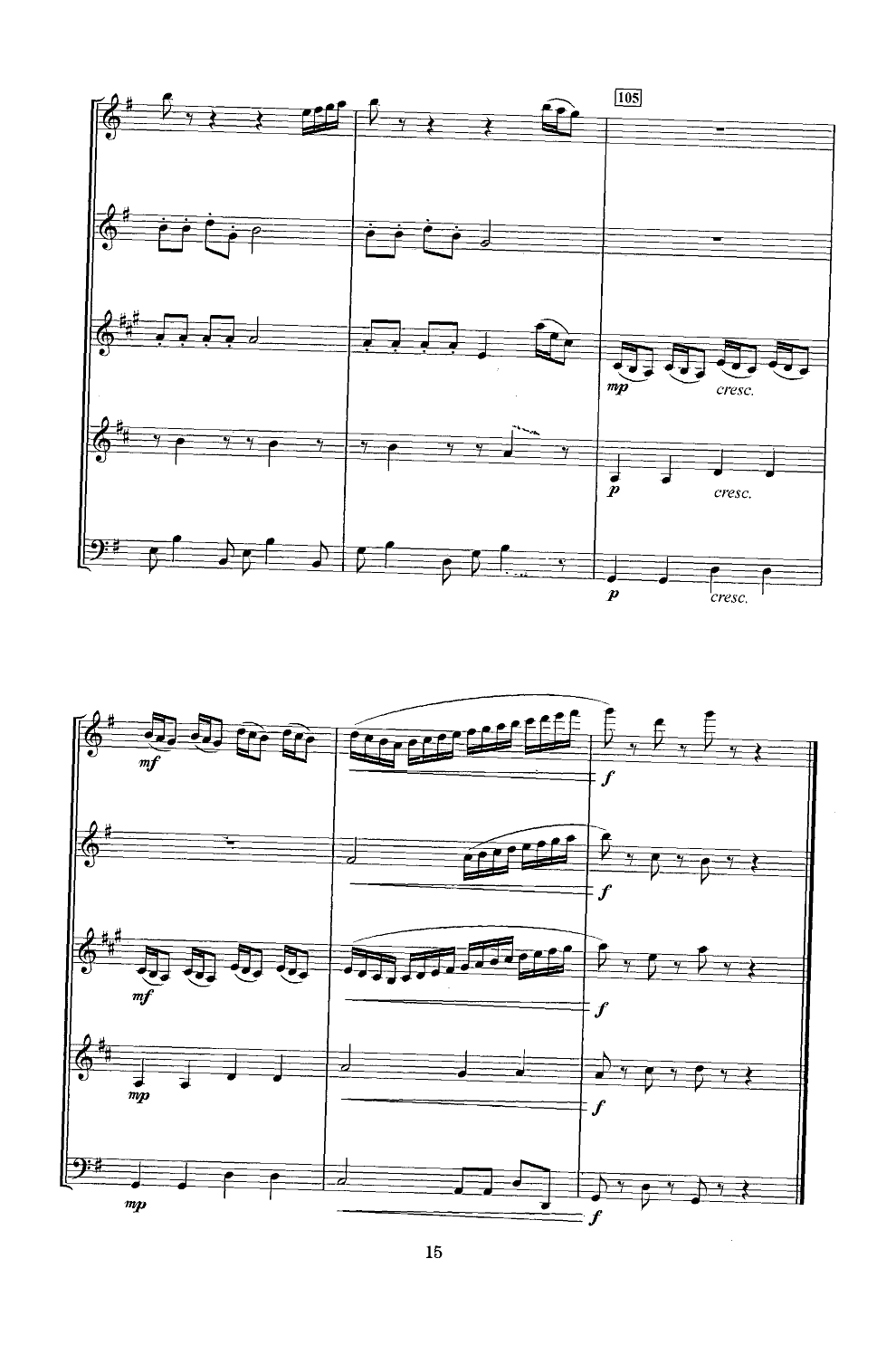 女兵舞(木管五重奏)总谱（图9）