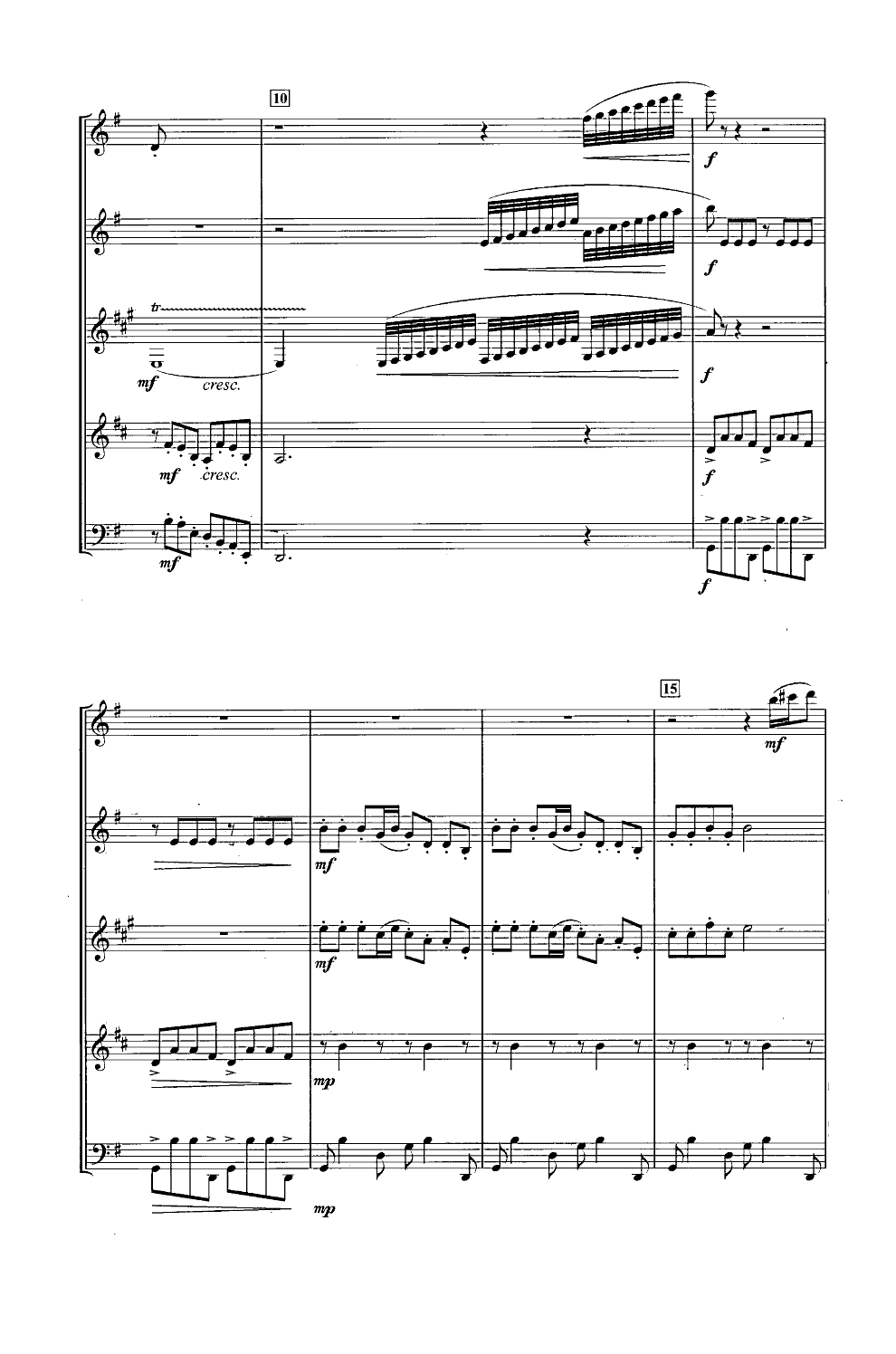 女兵舞(木管五重奏)总谱（图2）