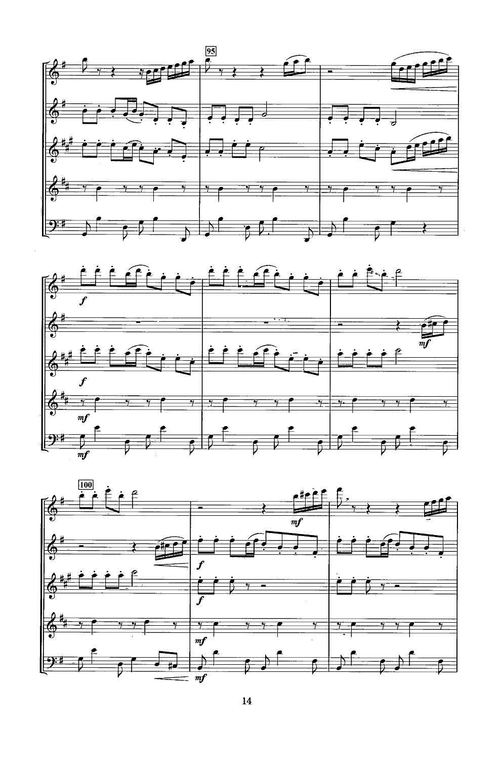 女兵舞(木管五重奏)总谱（图8）