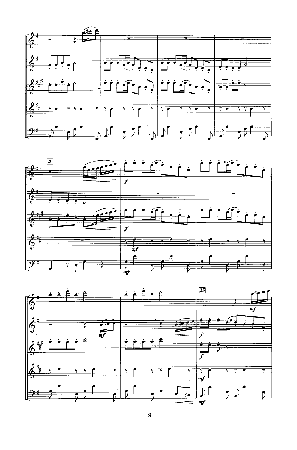 女兵舞(木管五重奏)总谱（图3）