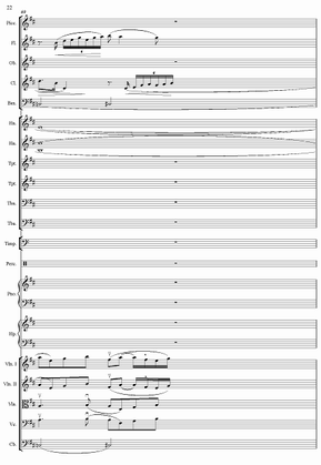 红旗颂(管弦乐总线谱)22总谱（图1）