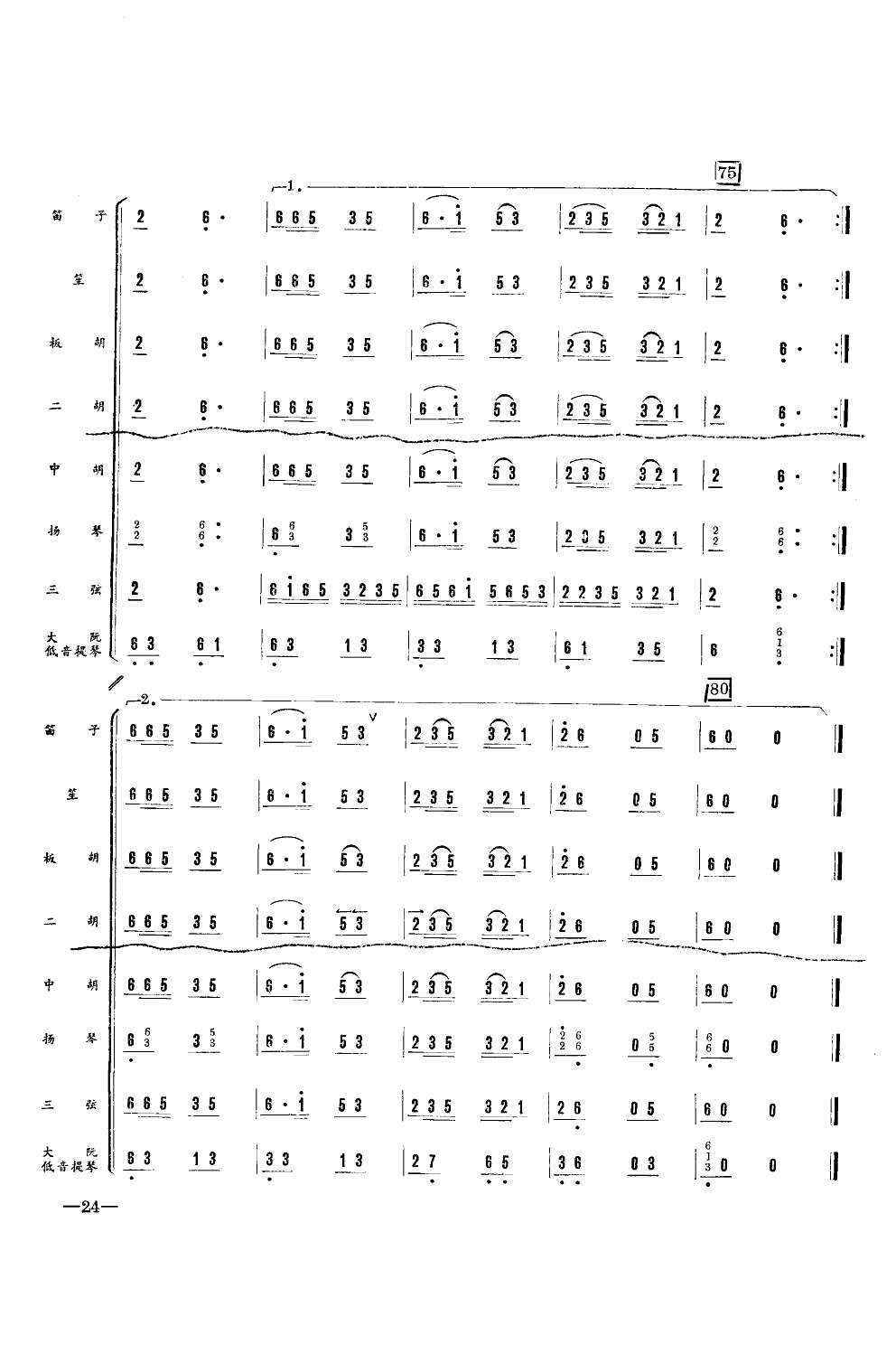 子弟兵和老百姓(器乐小合奏)总谱（图7）