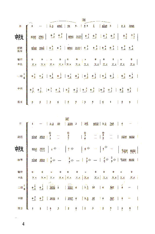 紫竹调(小合奏)总谱（图4）