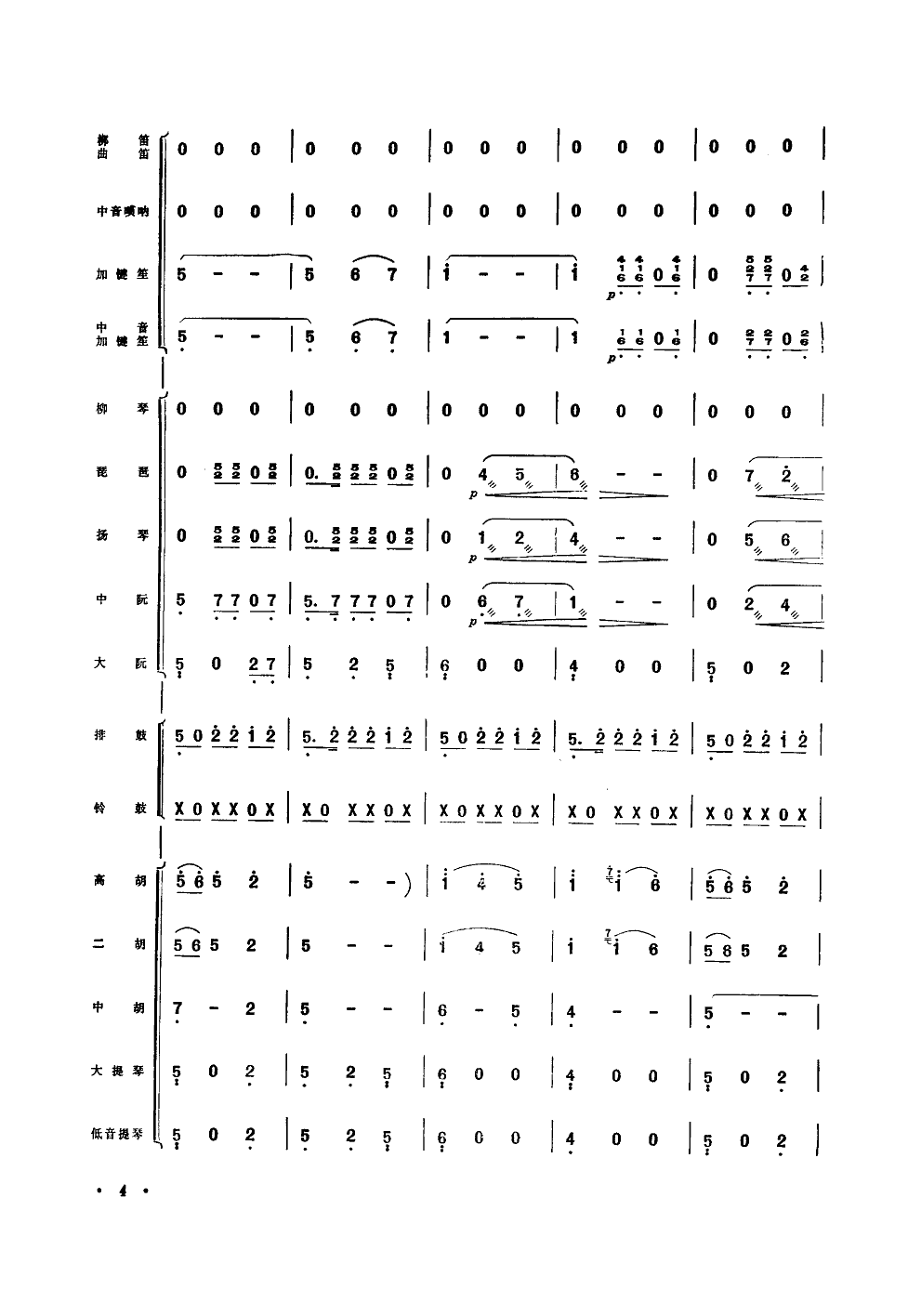 三十里铺(器乐小合奏)总谱（图4）