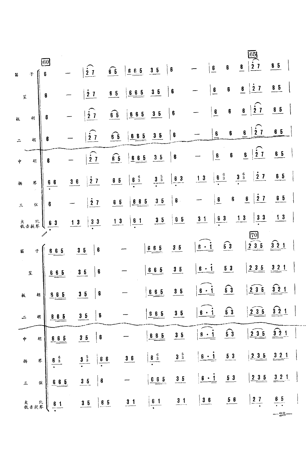 子弟兵和老百姓(器乐小合奏)总谱（图6）