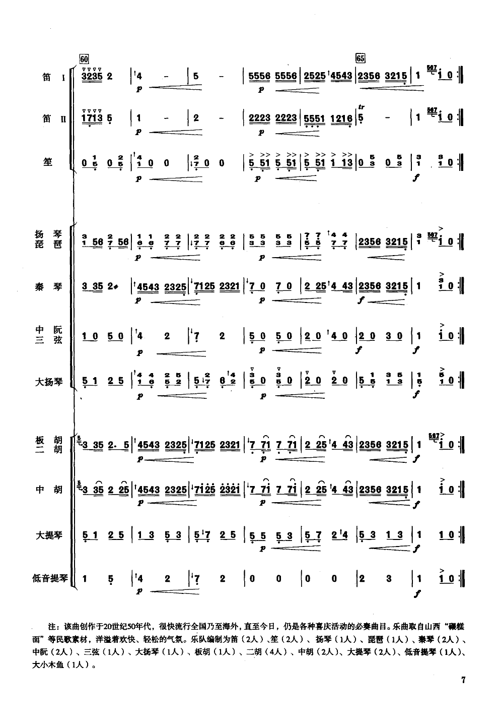 喜洋洋(小合奏)总谱（图7）