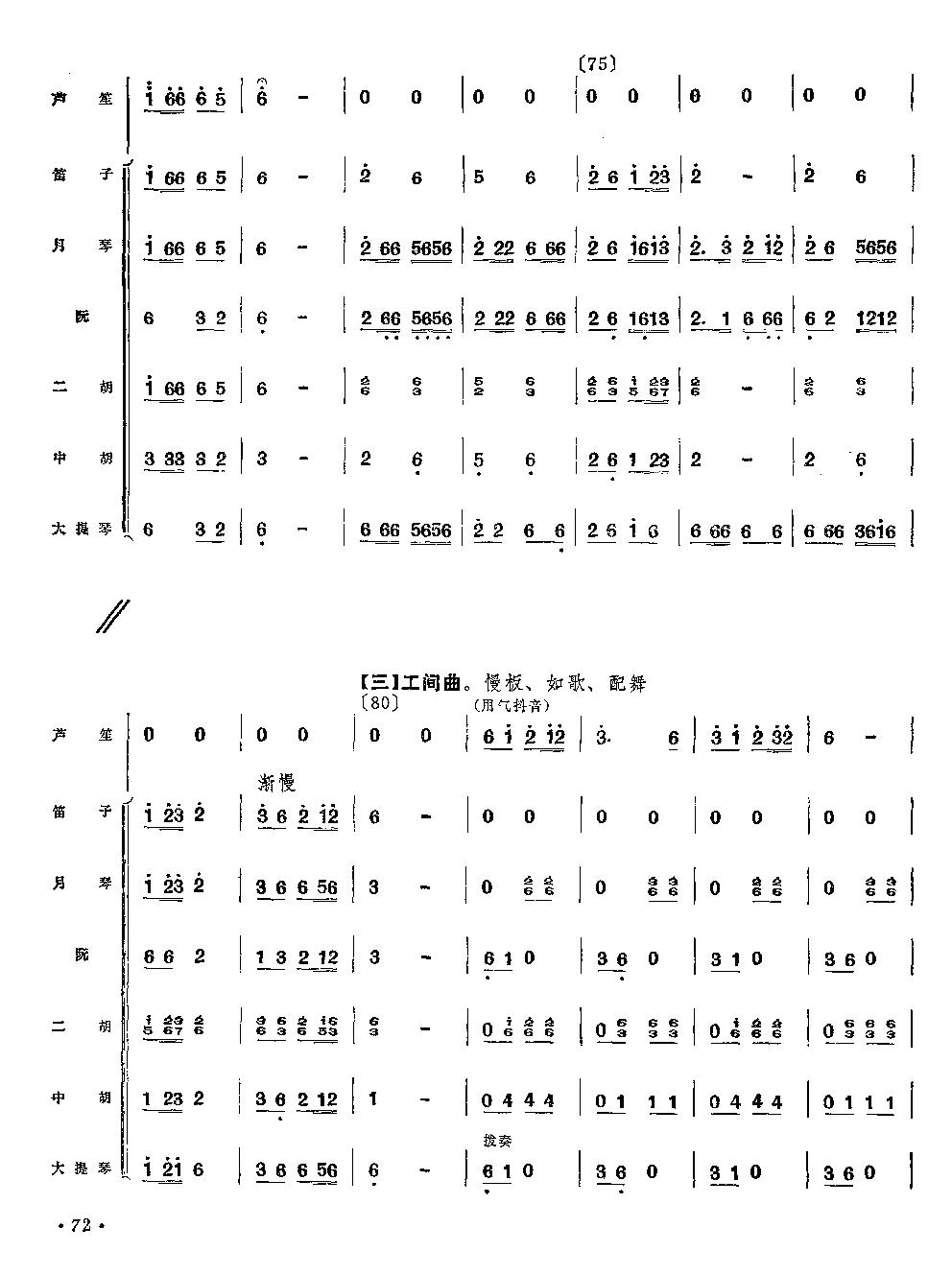 拉山号子(芦笙独奏)总谱（图6）