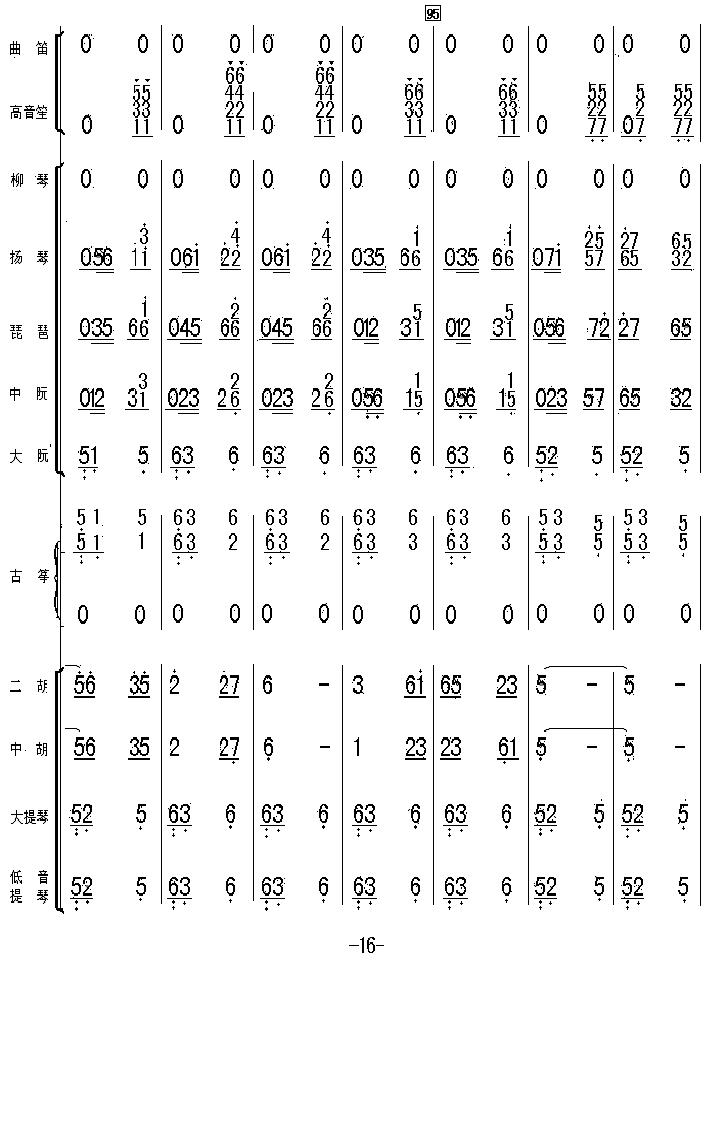 太湖美总谱16总谱（图1）