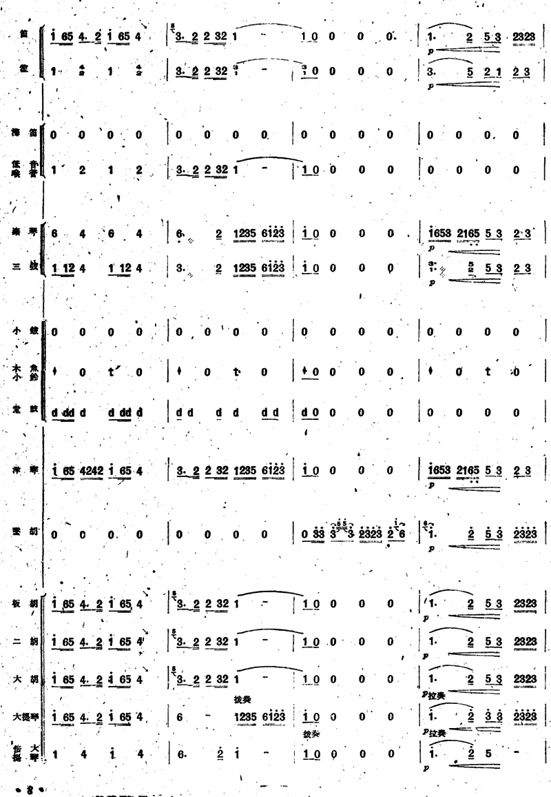 《新春乐》民乐合奏总谱8总谱（图1）