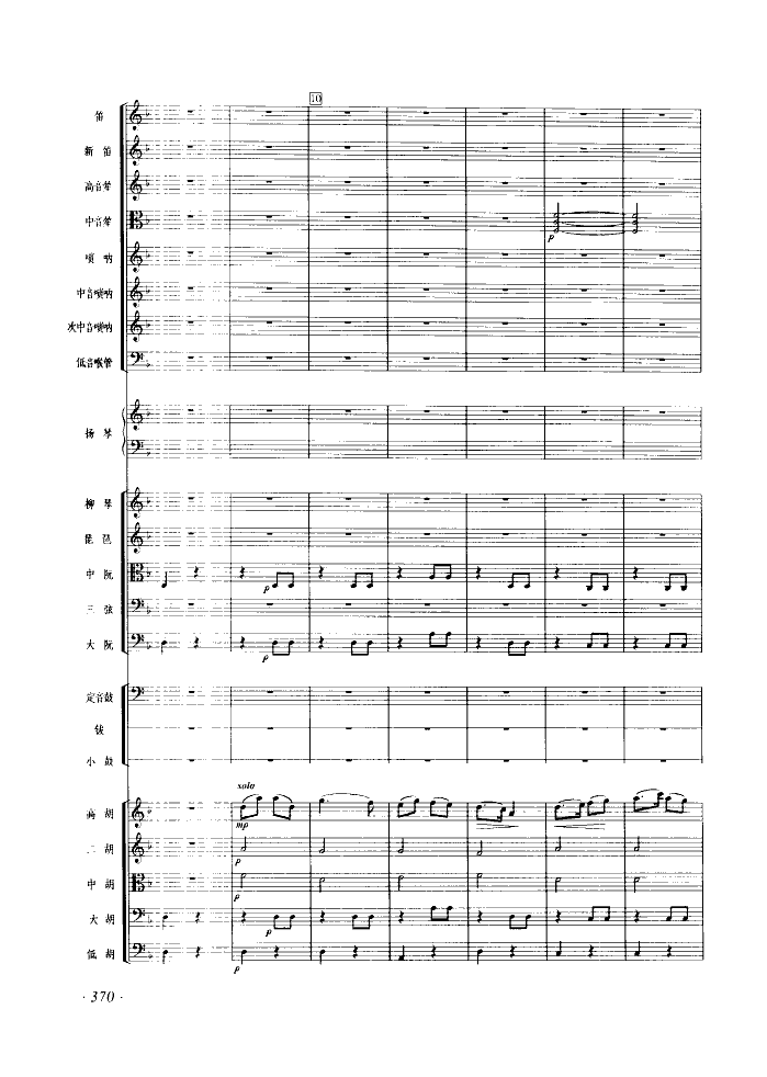 瑶族舞曲（民族管弦乐合奏）（片断）总谱（图2）