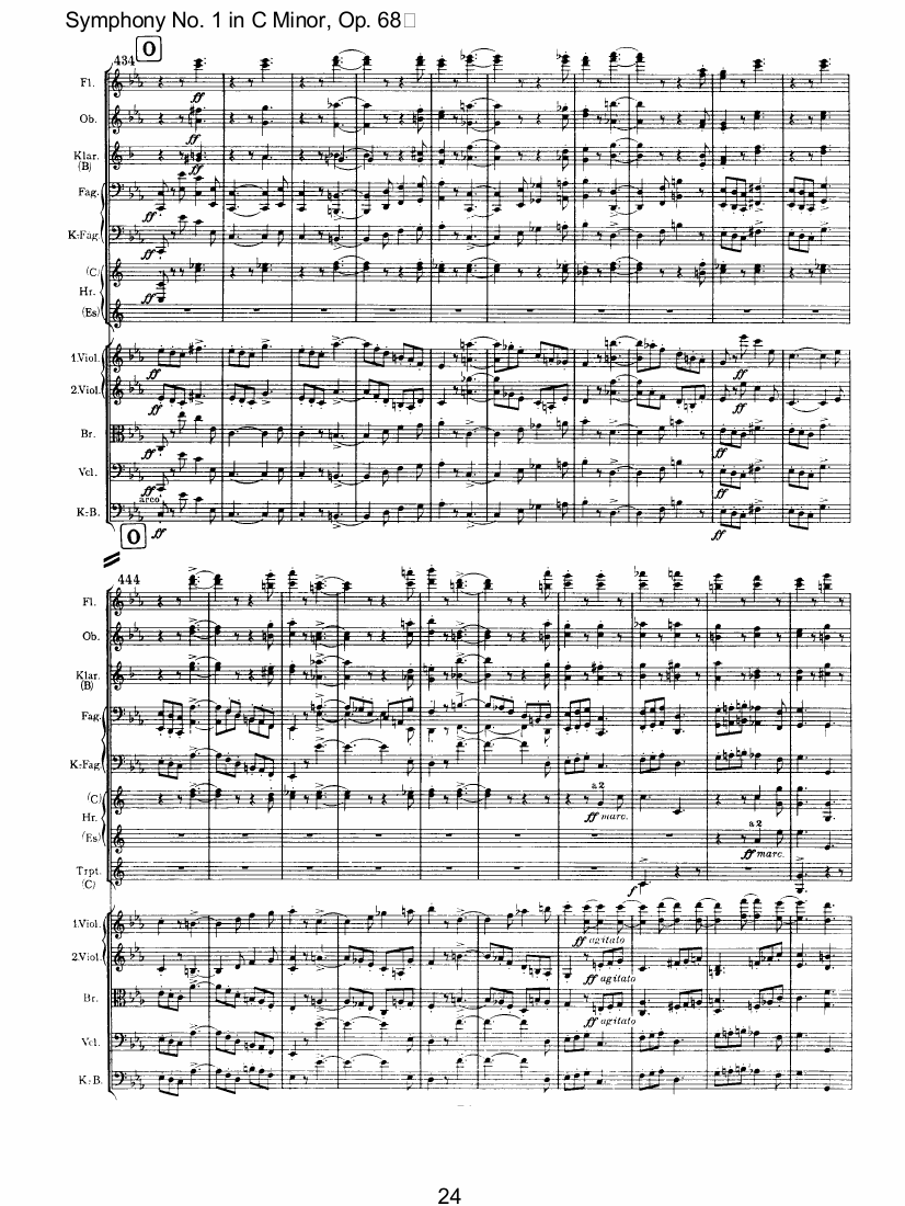 C小调第一交响曲总谱（图24）