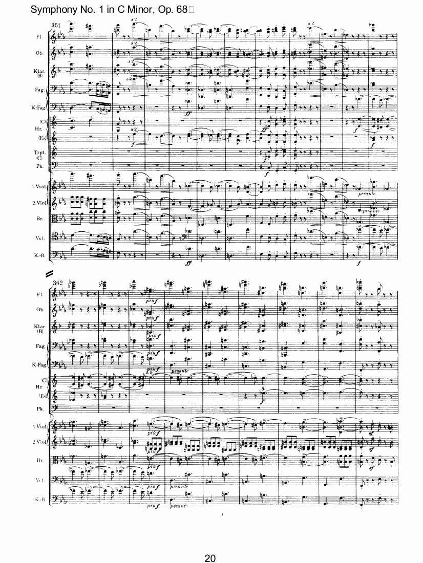 C小调第一交响曲总谱（图20）
