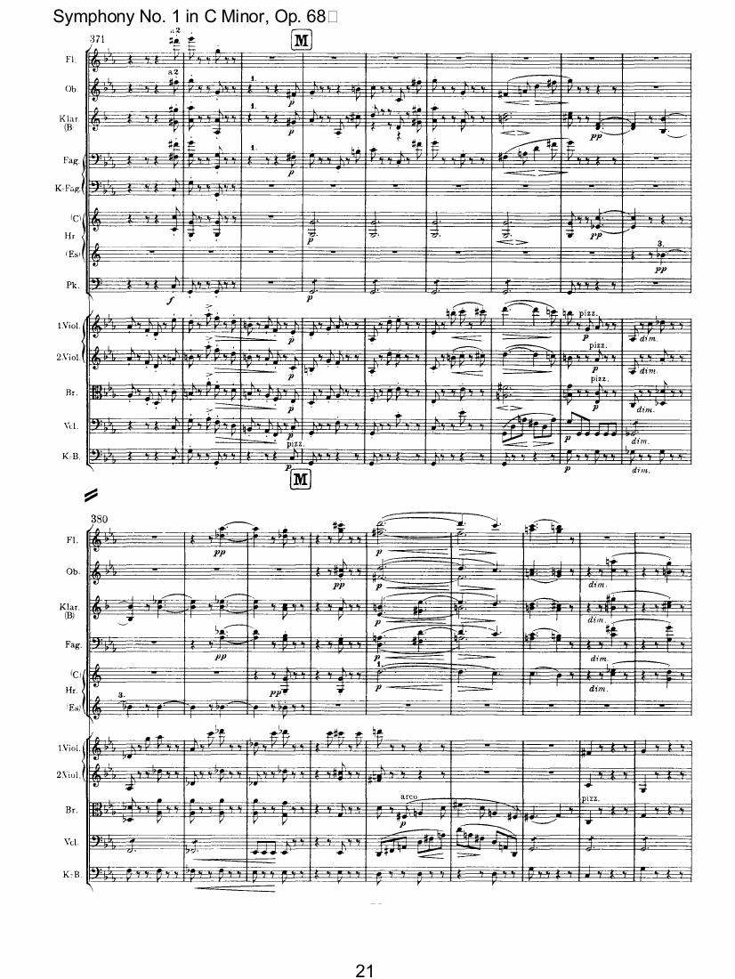 C小调第一交响曲总谱（图21）