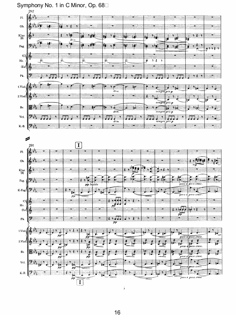 C小调第一交响曲总谱（图16）