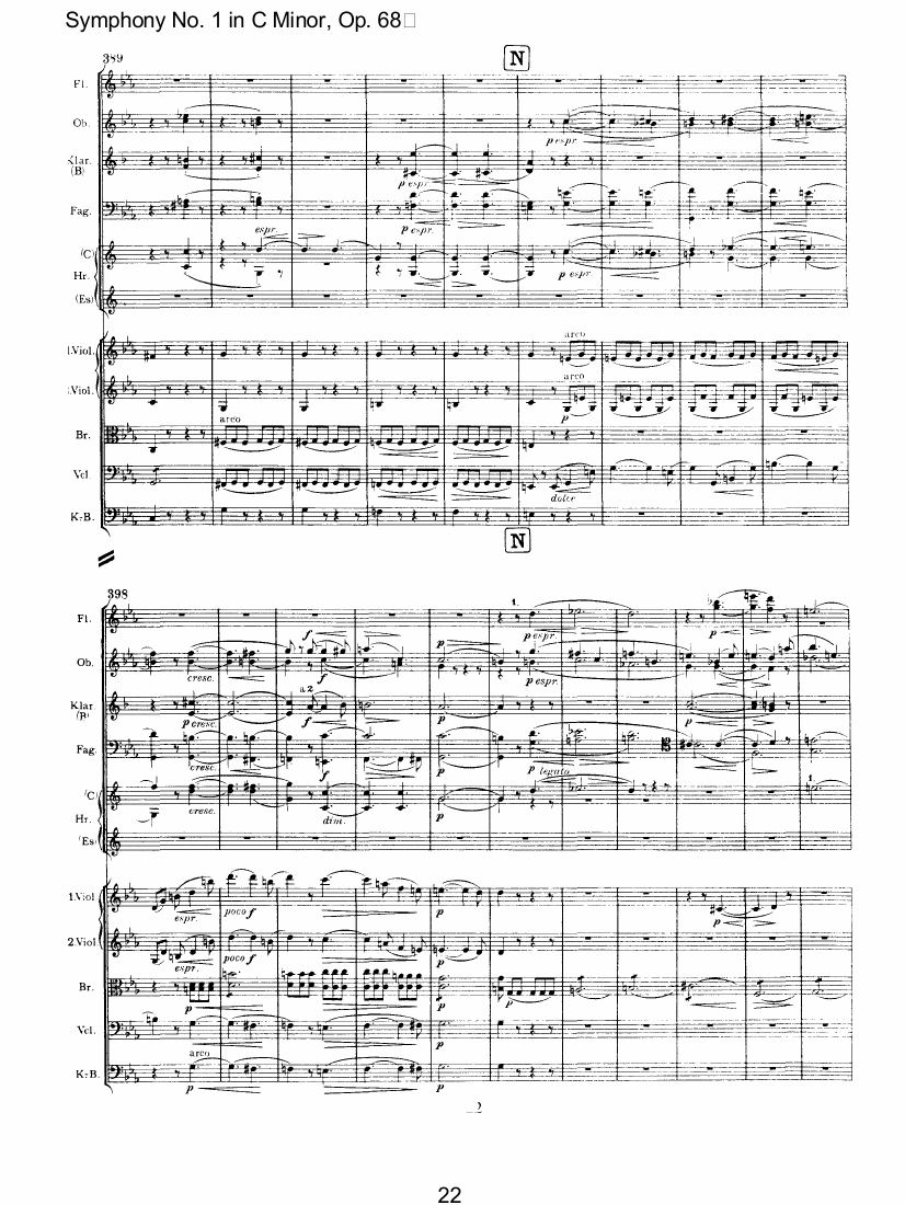C小调第一交响曲总谱（图22）