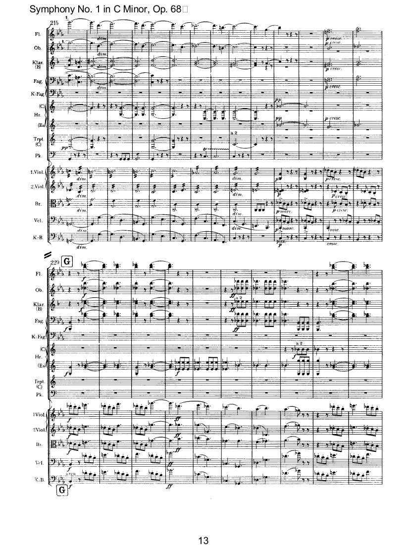 C小调第一交响曲总谱（图13）