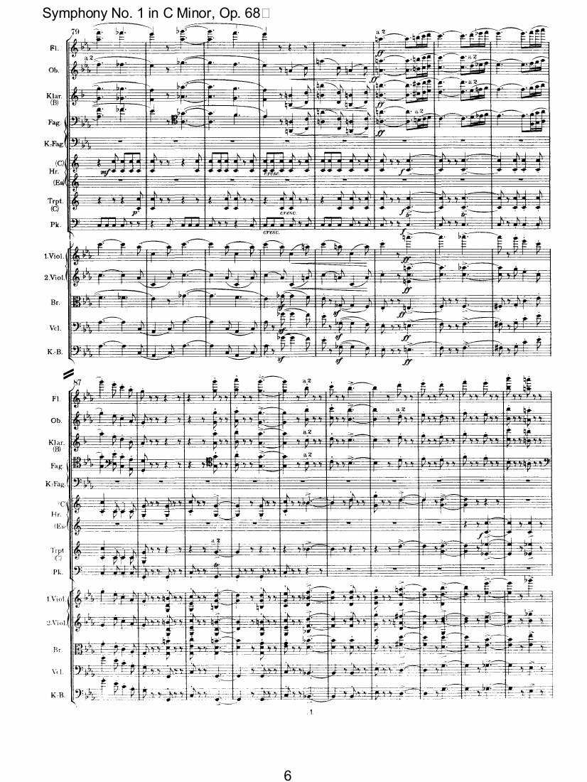 C小调第一交响曲总谱（图6）
