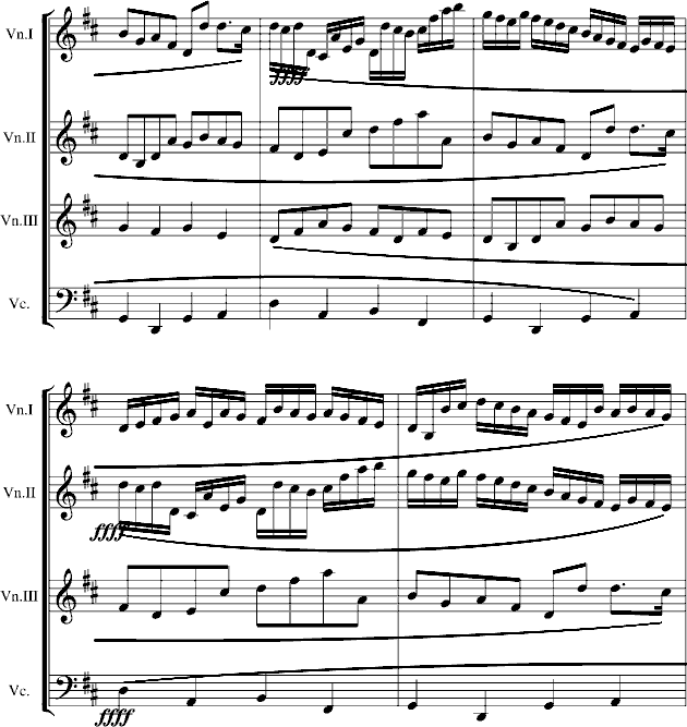 卡农交响曲(3小提琴+1大提琴)总谱（图2）