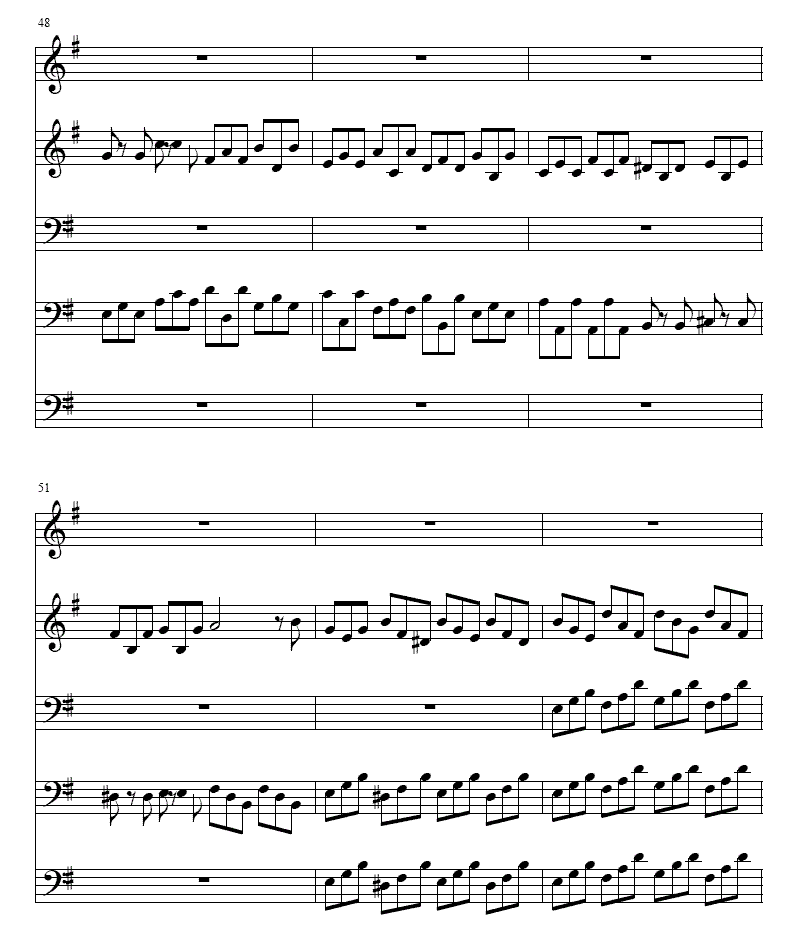 巴赫Ｇ大调铜管五重奏总谱（图9）