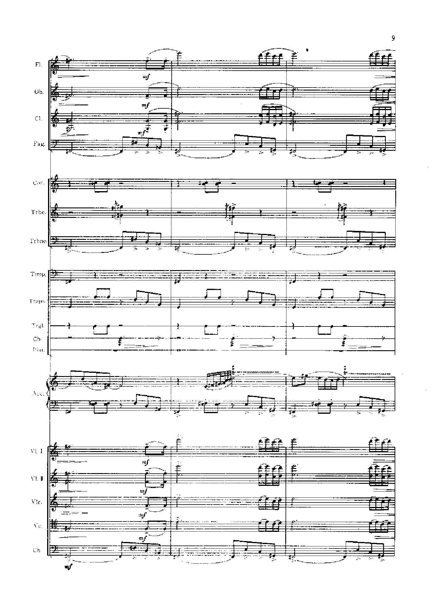 管弦乐总谱阴山岩画印象[狩猎] 乐队类 管弦乐总谱总谱（图9）