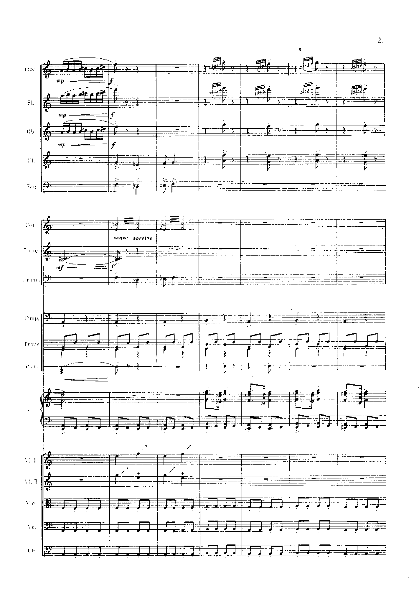 管弦乐总谱阴山岩画印象[狩猎] 乐队类 管弦乐总谱总谱（图21）