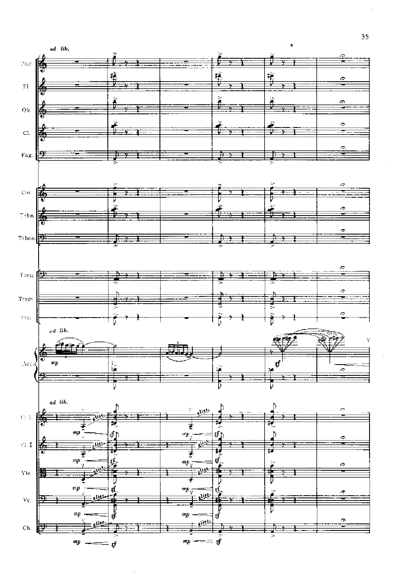 管弦乐总谱阴山岩画印象[狩猎] 乐队类 管弦乐总谱总谱（图35）