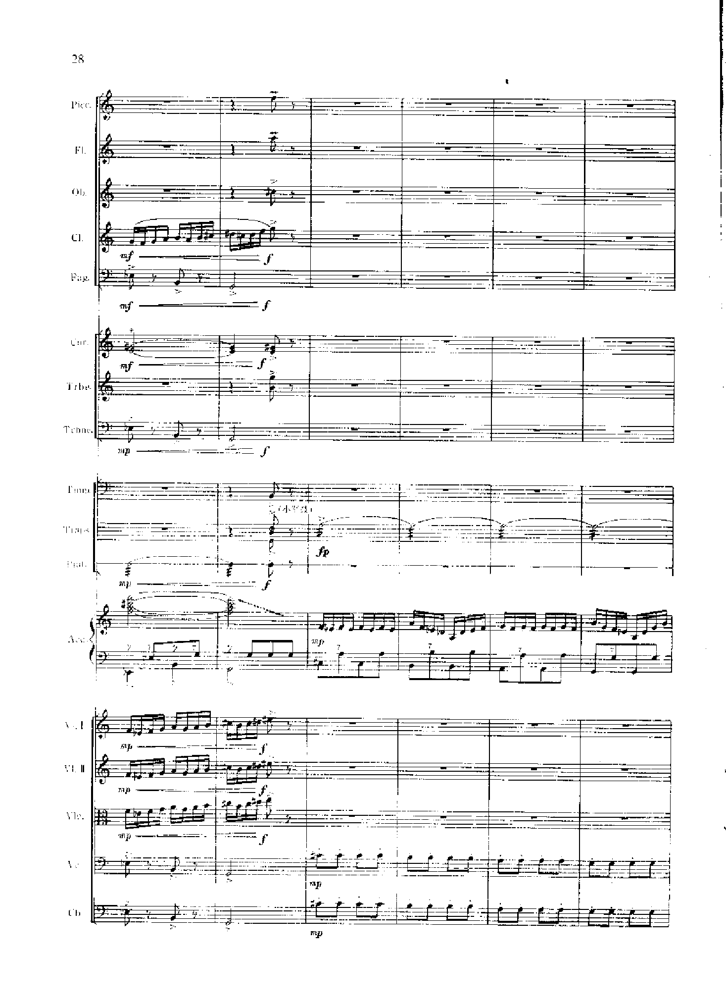 管弦乐总谱阴山岩画印象[狩猎] 乐队类 管弦乐总谱总谱（图28）
