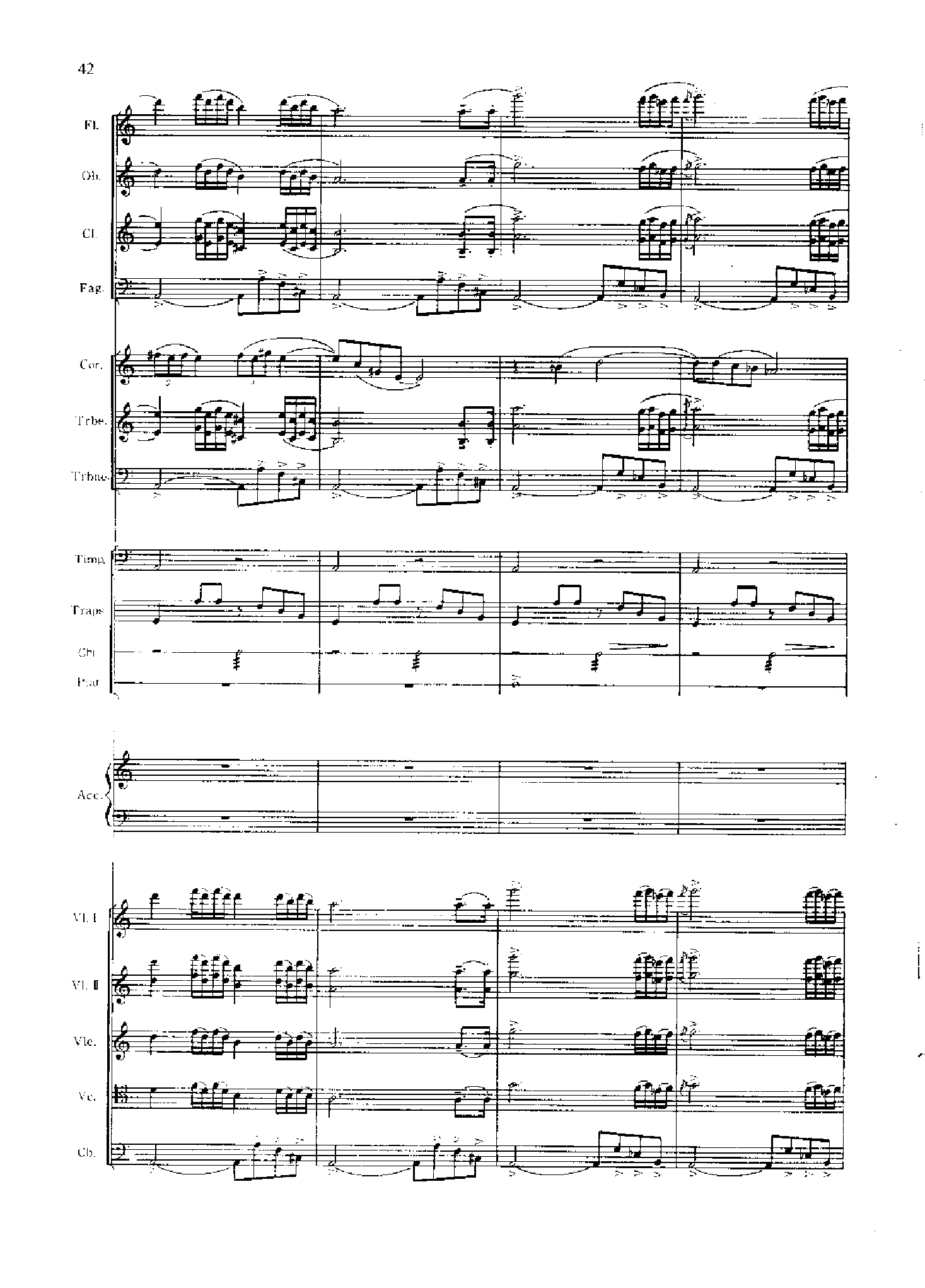 管弦乐总谱阴山岩画印象[狩猎] 乐队类 管弦乐总谱总谱（图42）