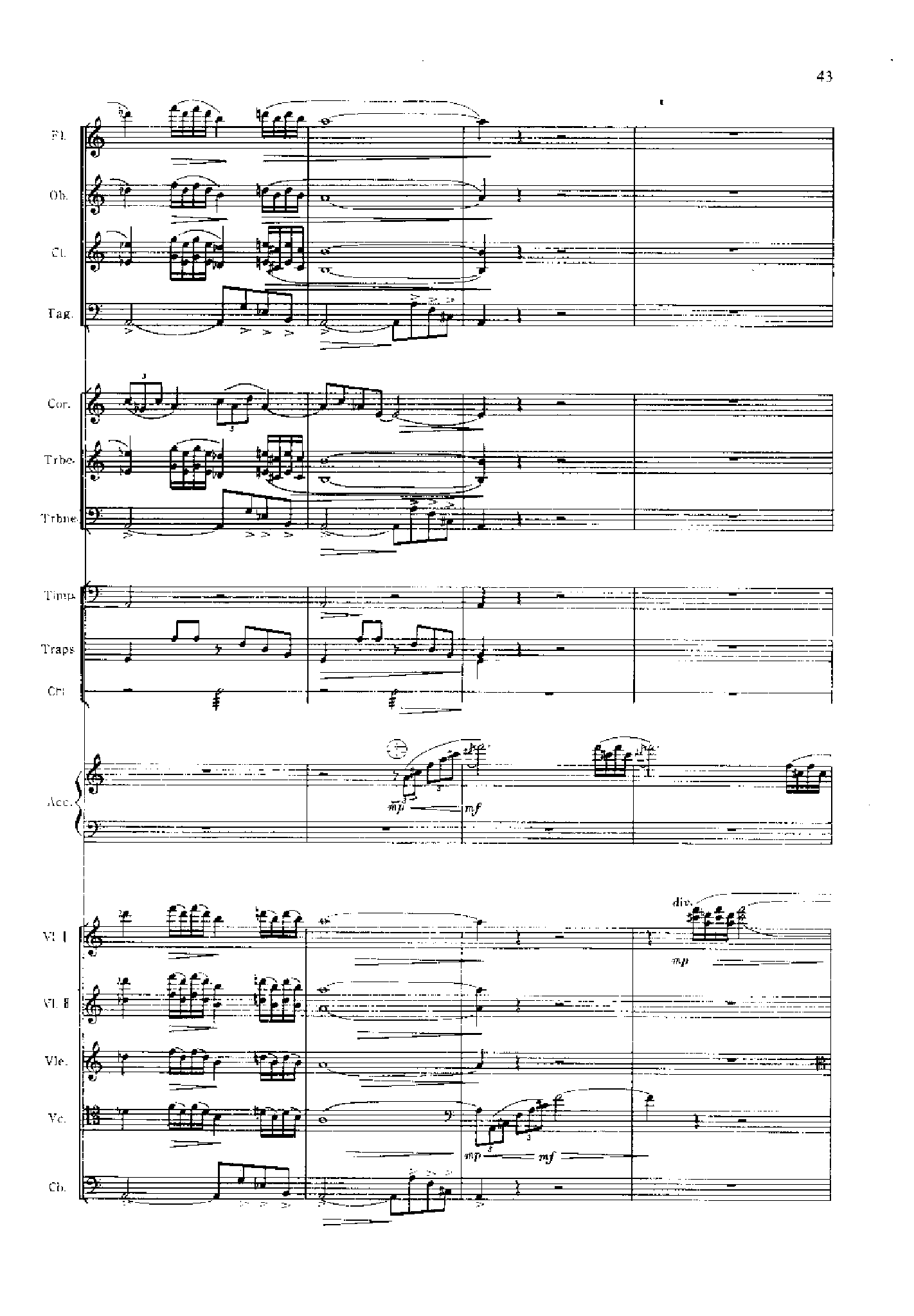 管弦乐总谱阴山岩画印象[狩猎] 乐队类 管弦乐总谱总谱（图43）