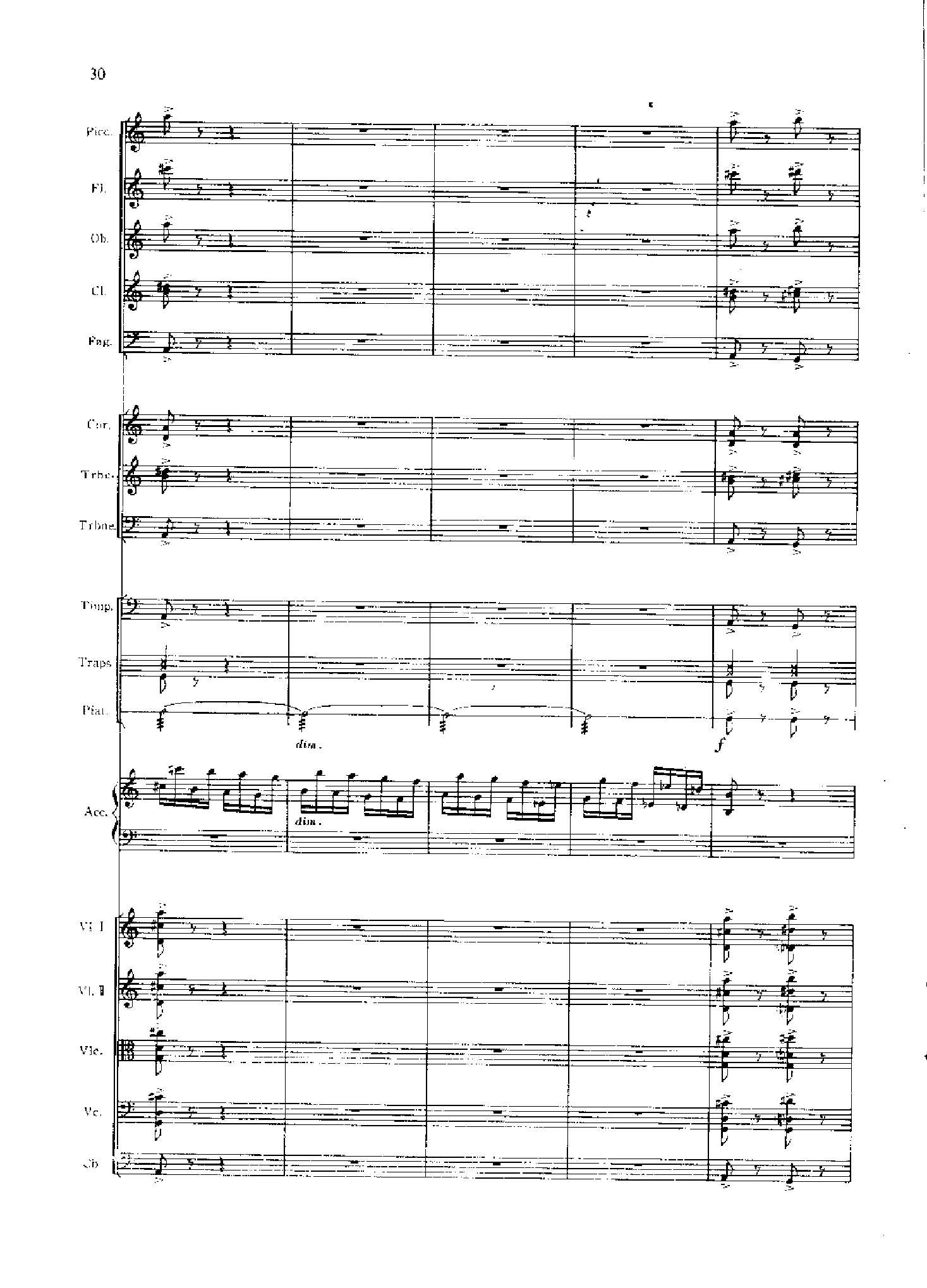 管弦乐总谱阴山岩画印象[狩猎] 乐队类 管弦乐总谱总谱（图30）