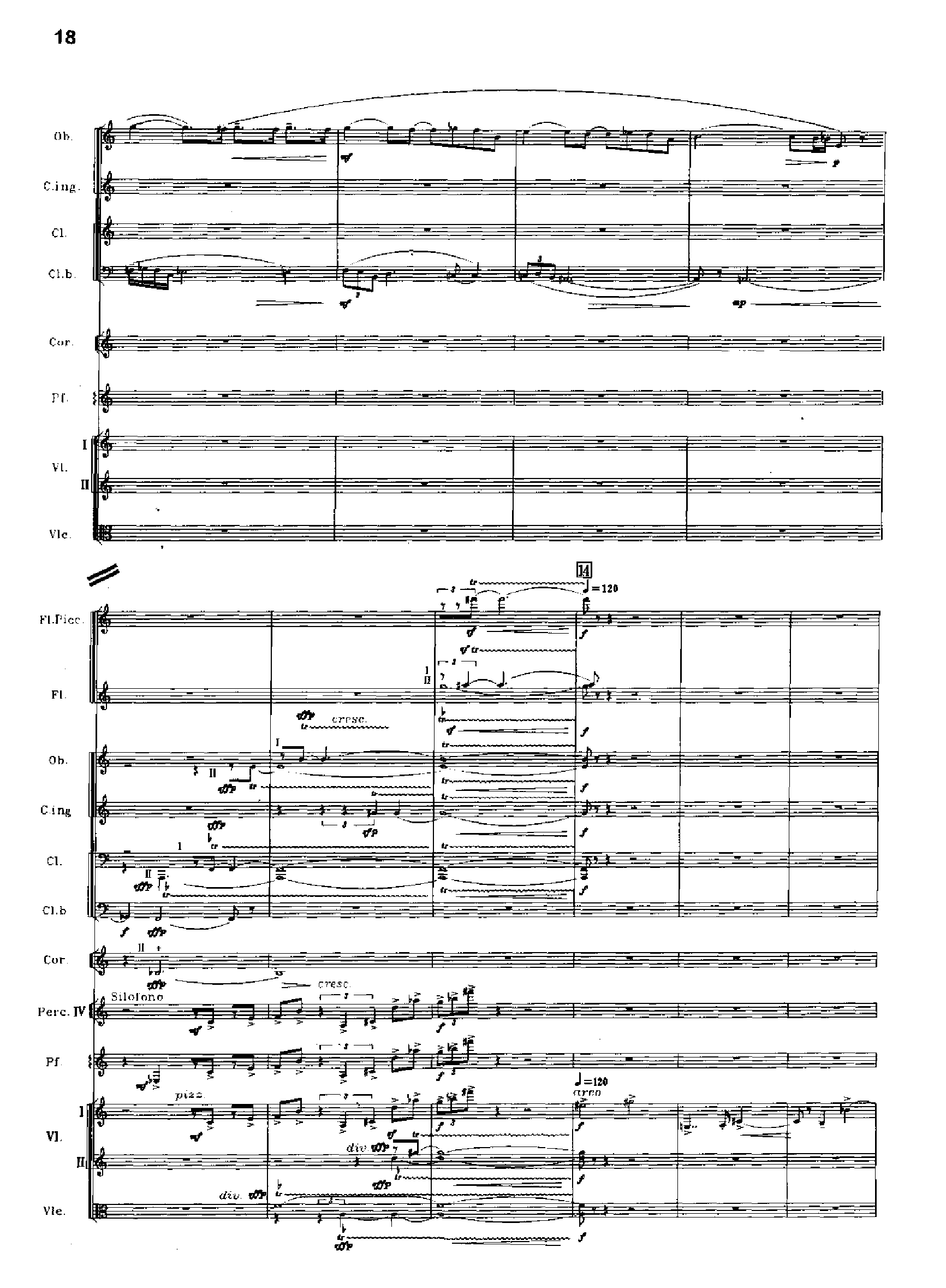 交响诗百年沧桑作品41号 乐队类 管弦乐总谱总谱（图18）