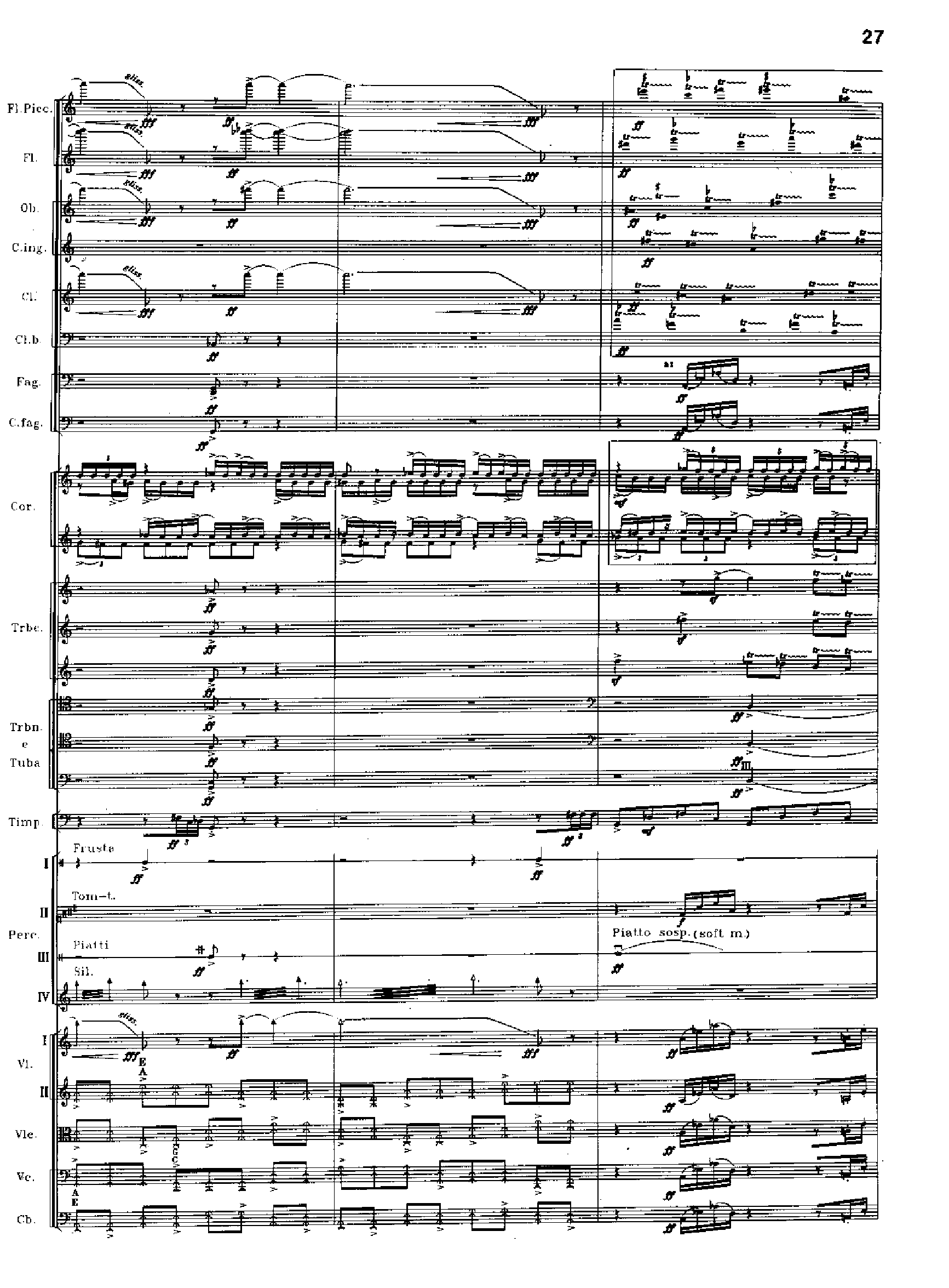 交响诗百年沧桑作品41号 乐队类 管弦乐总谱总谱（图27）