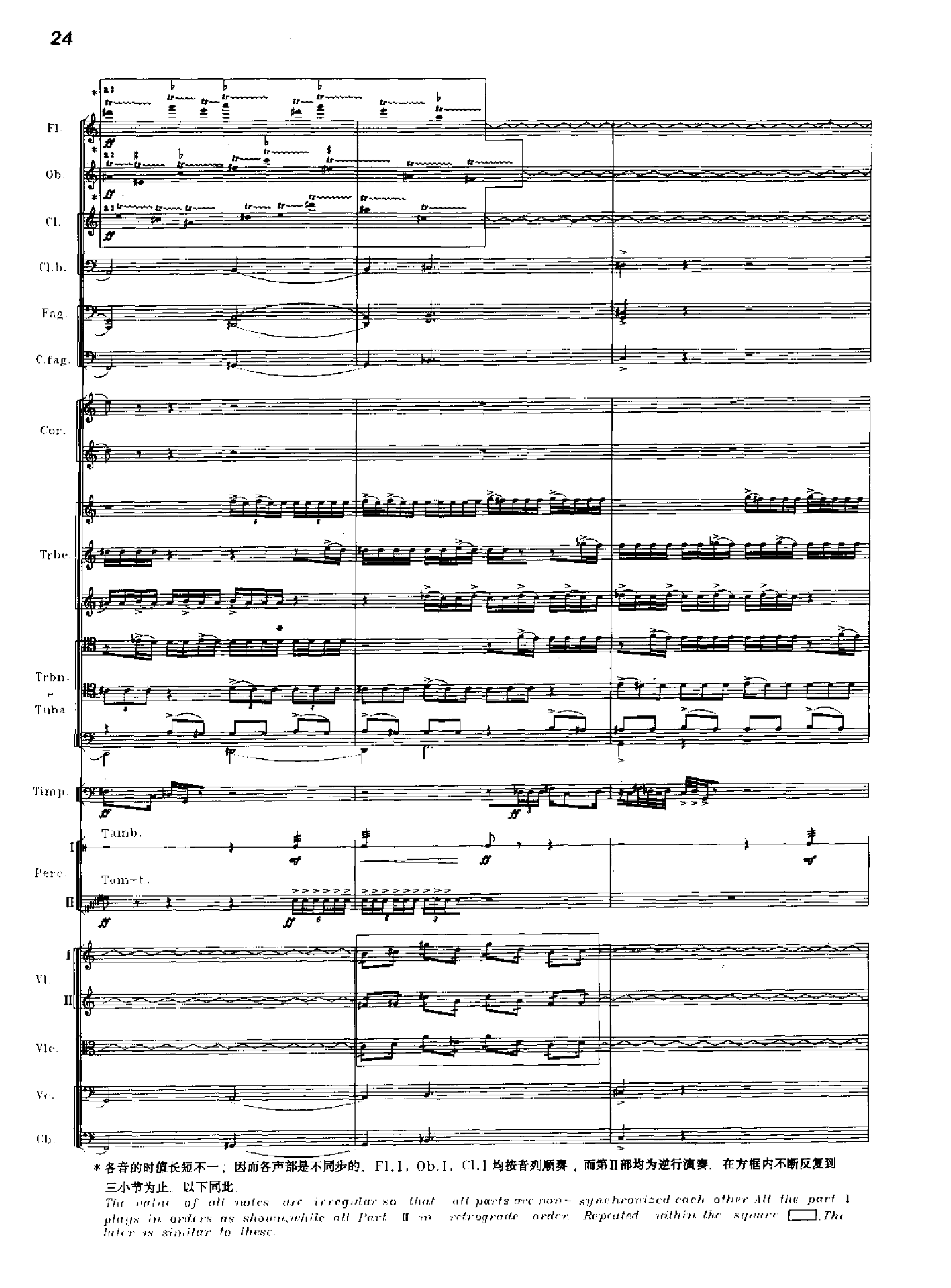 交响诗百年沧桑作品41号 乐队类 管弦乐总谱总谱（图24）