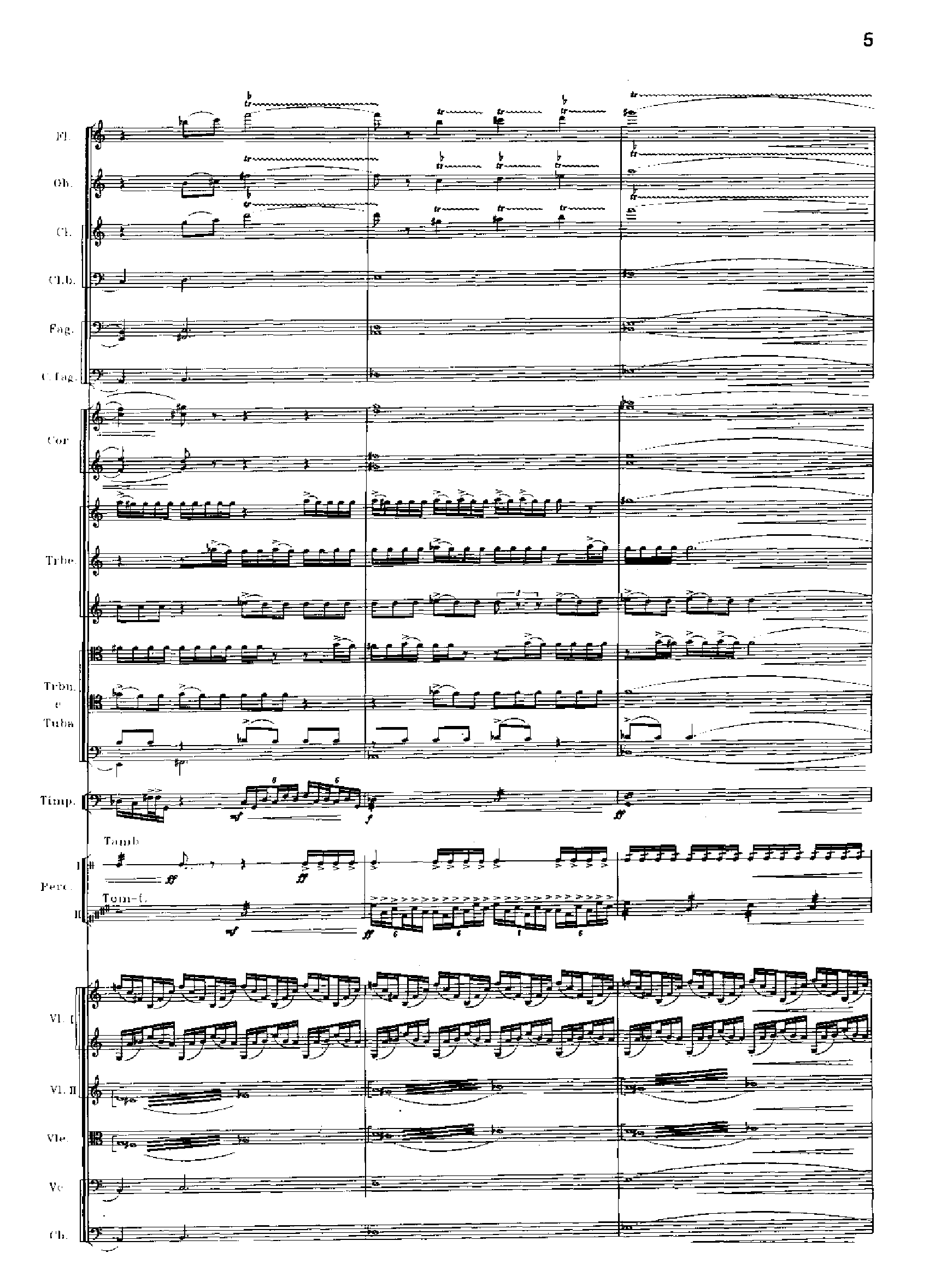交响诗百年沧桑作品41号 乐队类 管弦乐总谱总谱（图5）