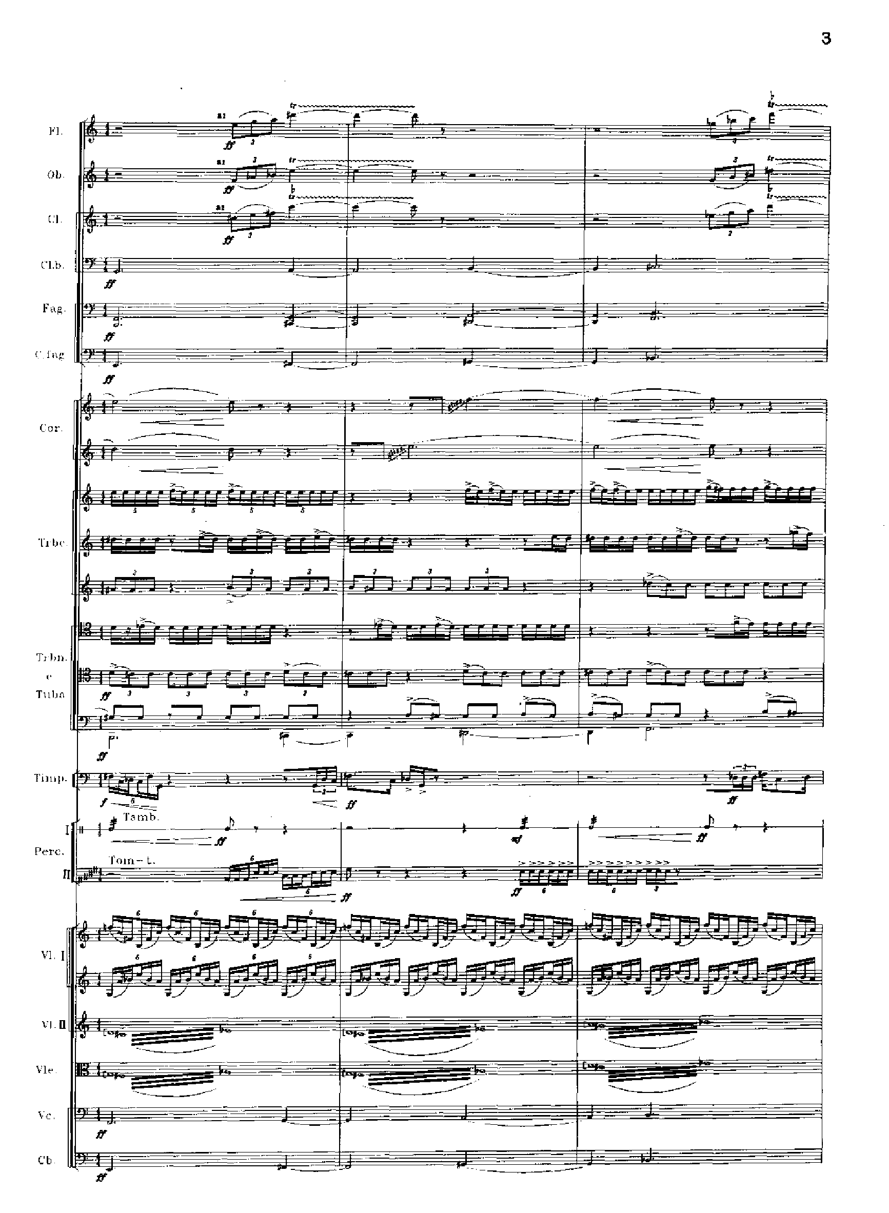 交响诗百年沧桑作品41号 乐队类 管弦乐总谱总谱（图3）