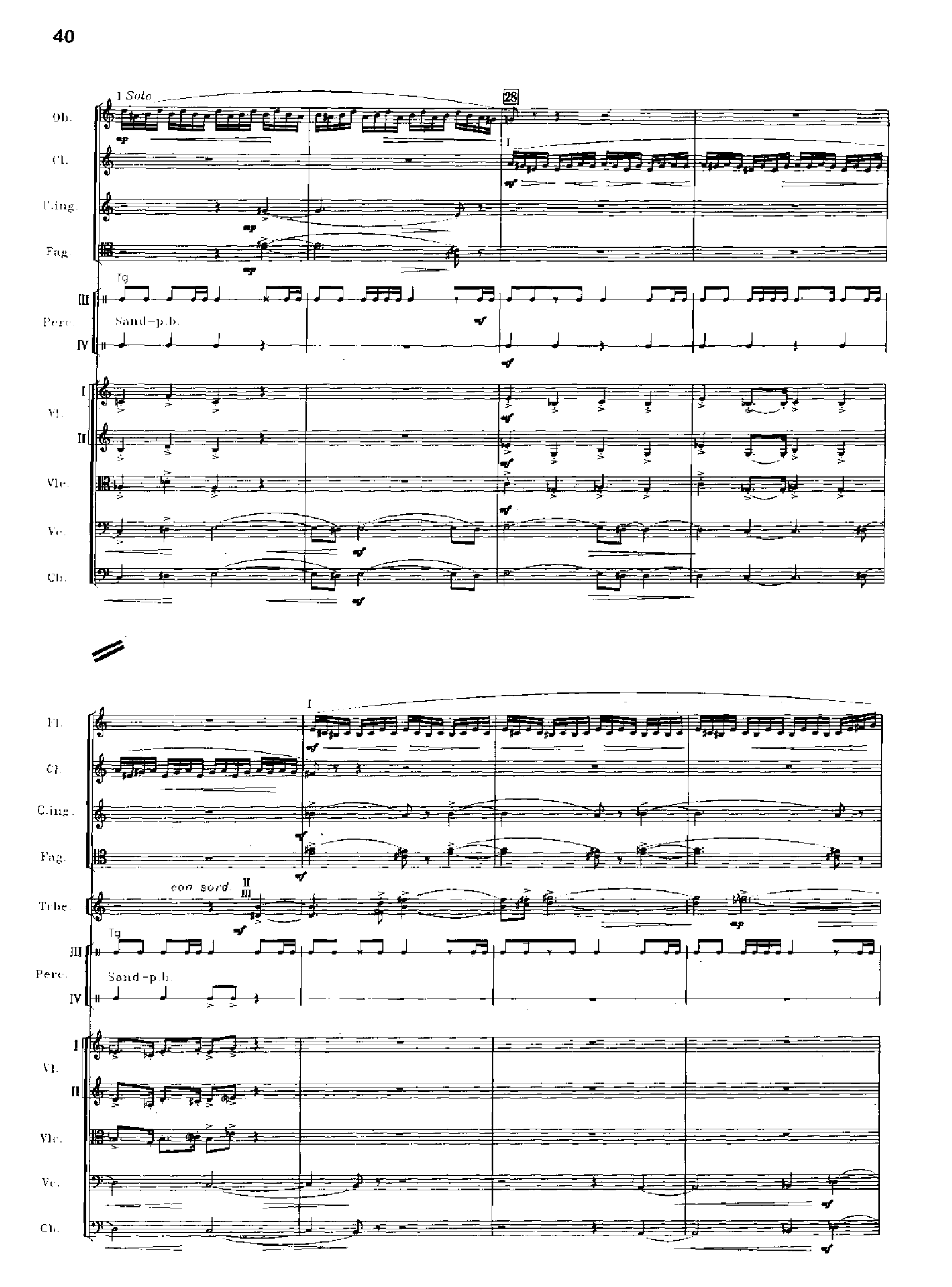 交响诗百年沧桑作品41号 乐队类 管弦乐总谱总谱（图40）