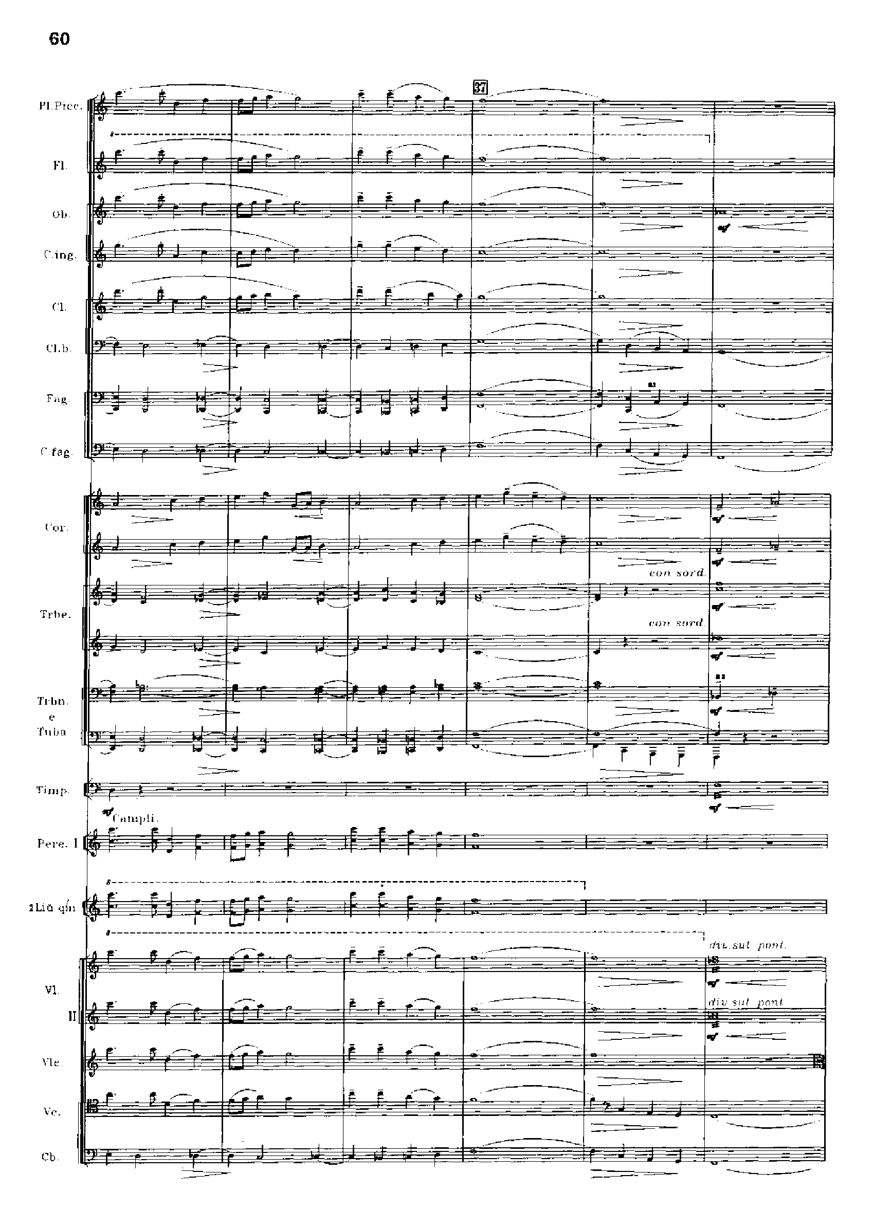 交响诗百年沧桑作品41号 乐队类 管弦乐总谱总谱（图60）